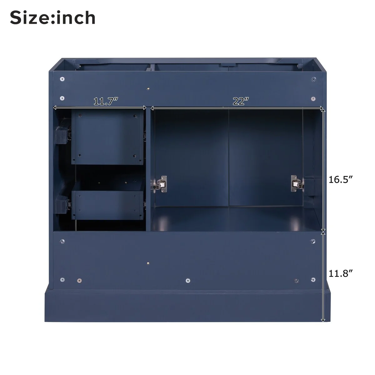Bathroom Cabinet with Two Doors and Four Drawers