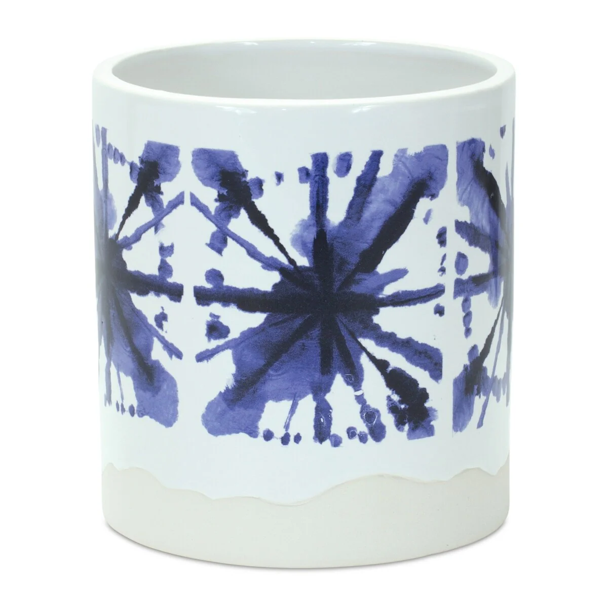 Tie-Dye Print Ceramic Pot (Set of 2)