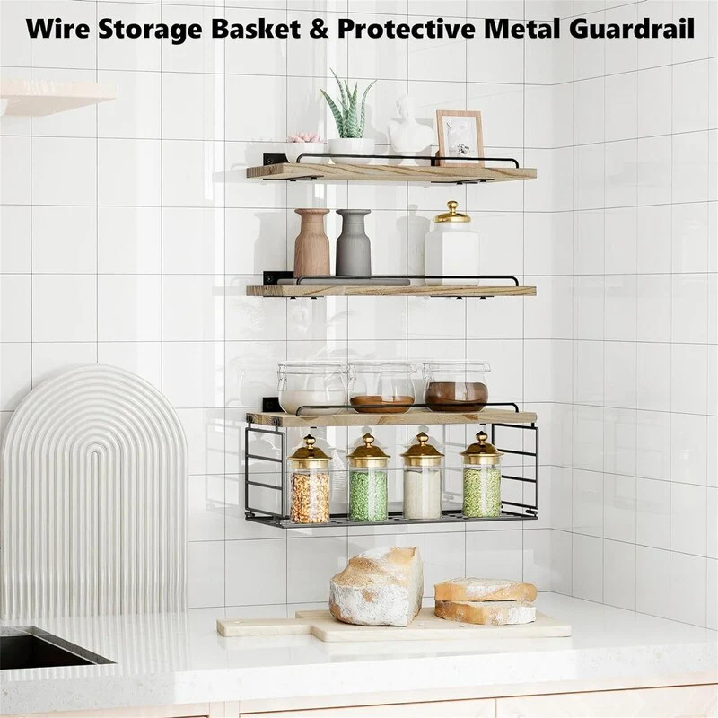 Floating Bathroom Shelves Over Toilet - 5.9