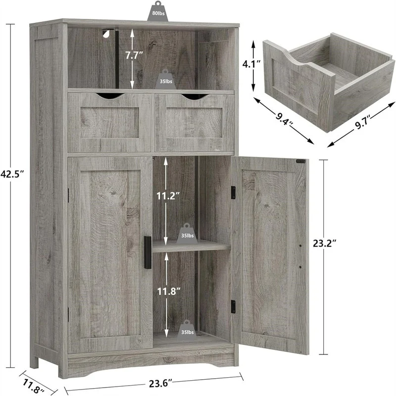 Bathroom Wall Cabinet - 11.8