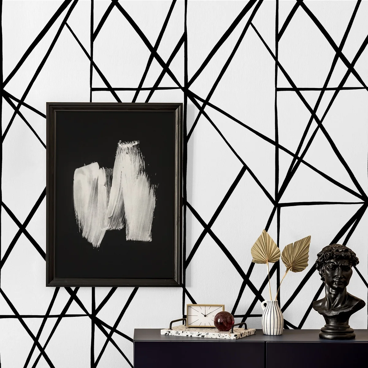 NextWall Quartz Geo Peel and Stick Wallpaper