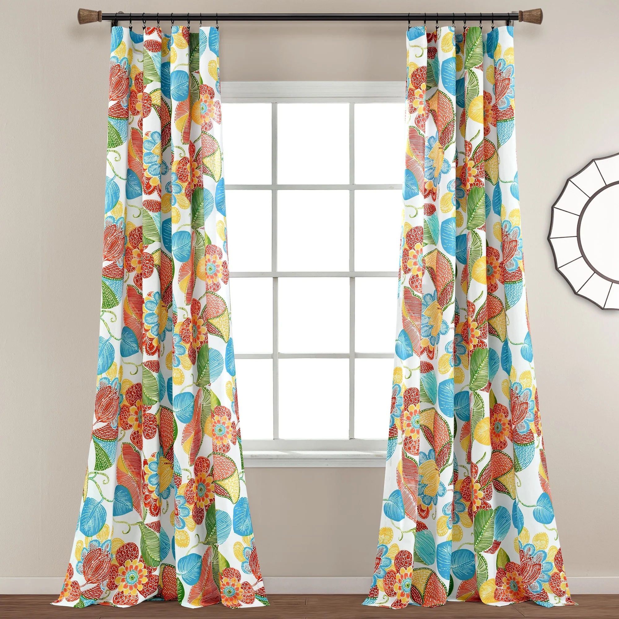 Lush Decor Layla Window Curtain Panel Pair - 84