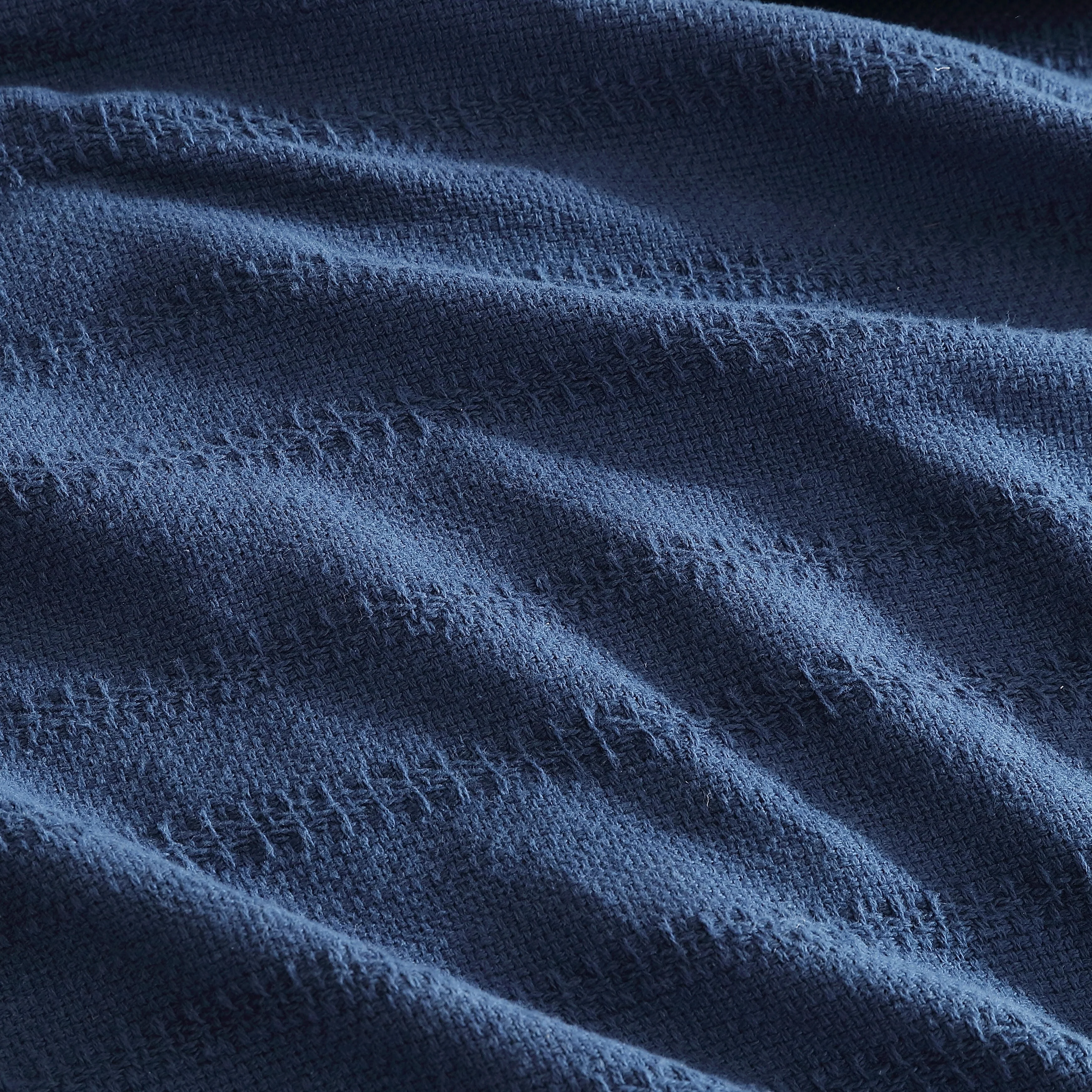Eddie Bauer Variegated Weave Stripe Cotton Reversible Blanket