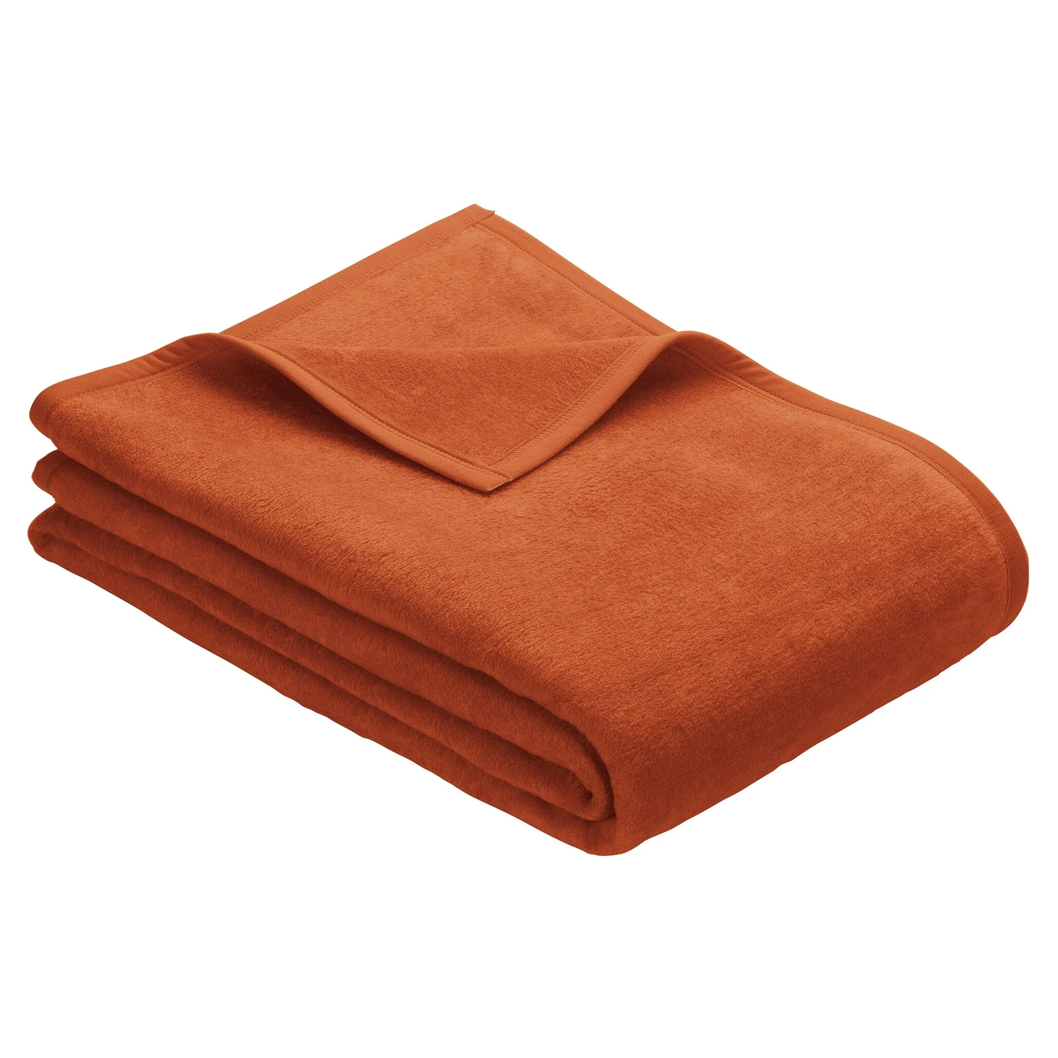 IBENA Porto Full/Queen Solid-color Jacquard Velour Throw Blanket