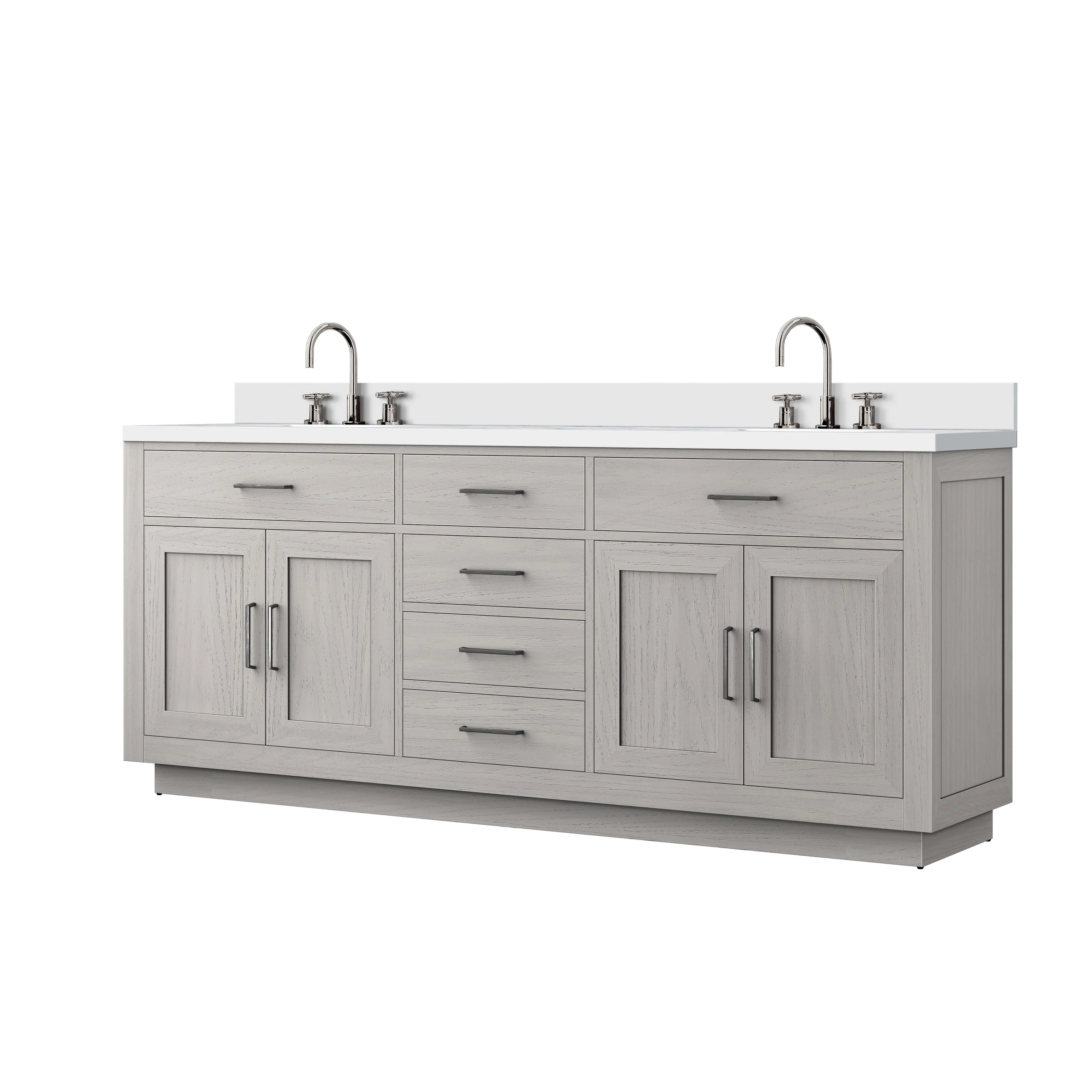 Abbey Bath Vanity with Cultured Marble Top, Sink and Faucet