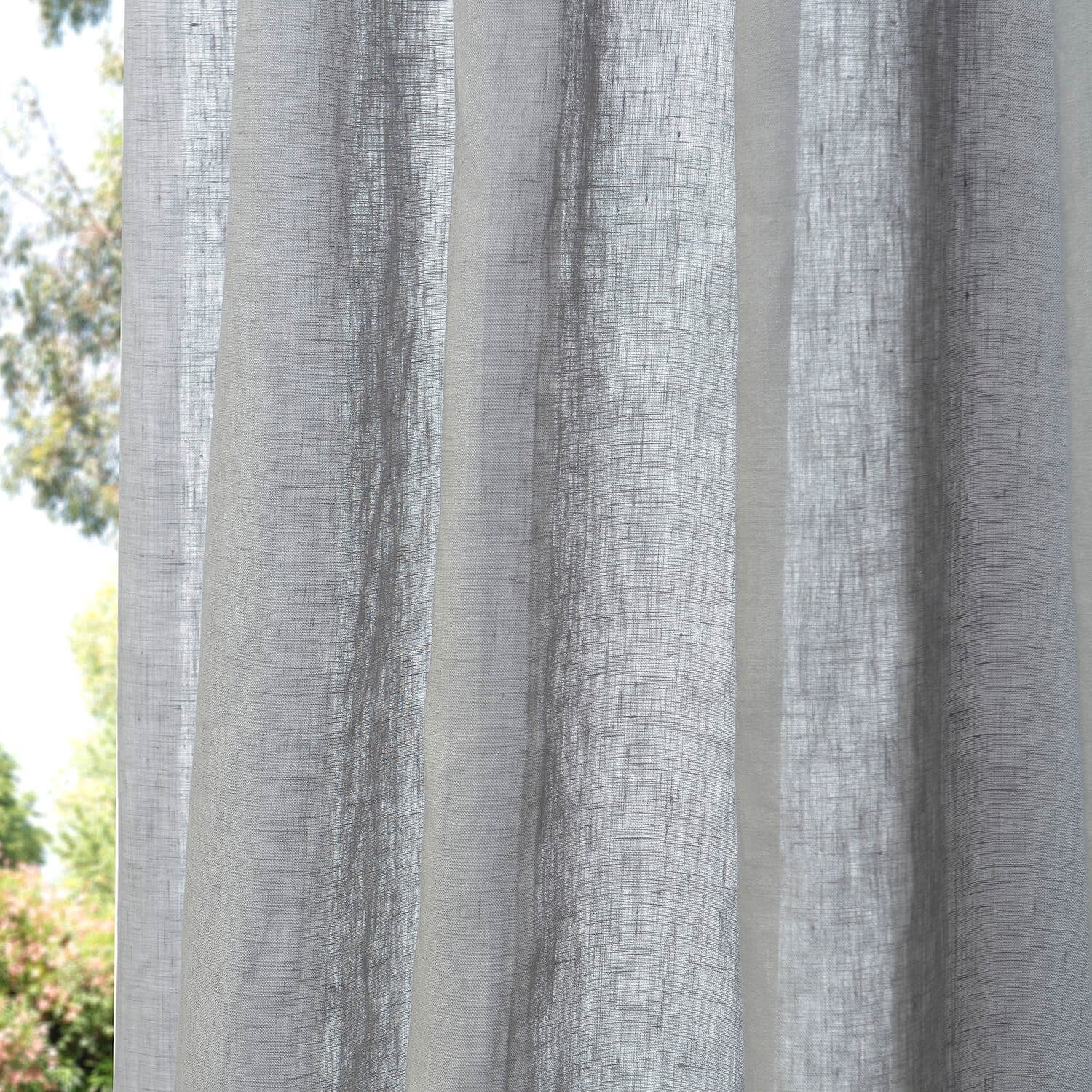 Exclusive Fabrics Signature French Linen Sheer Curtain (1 Panel)