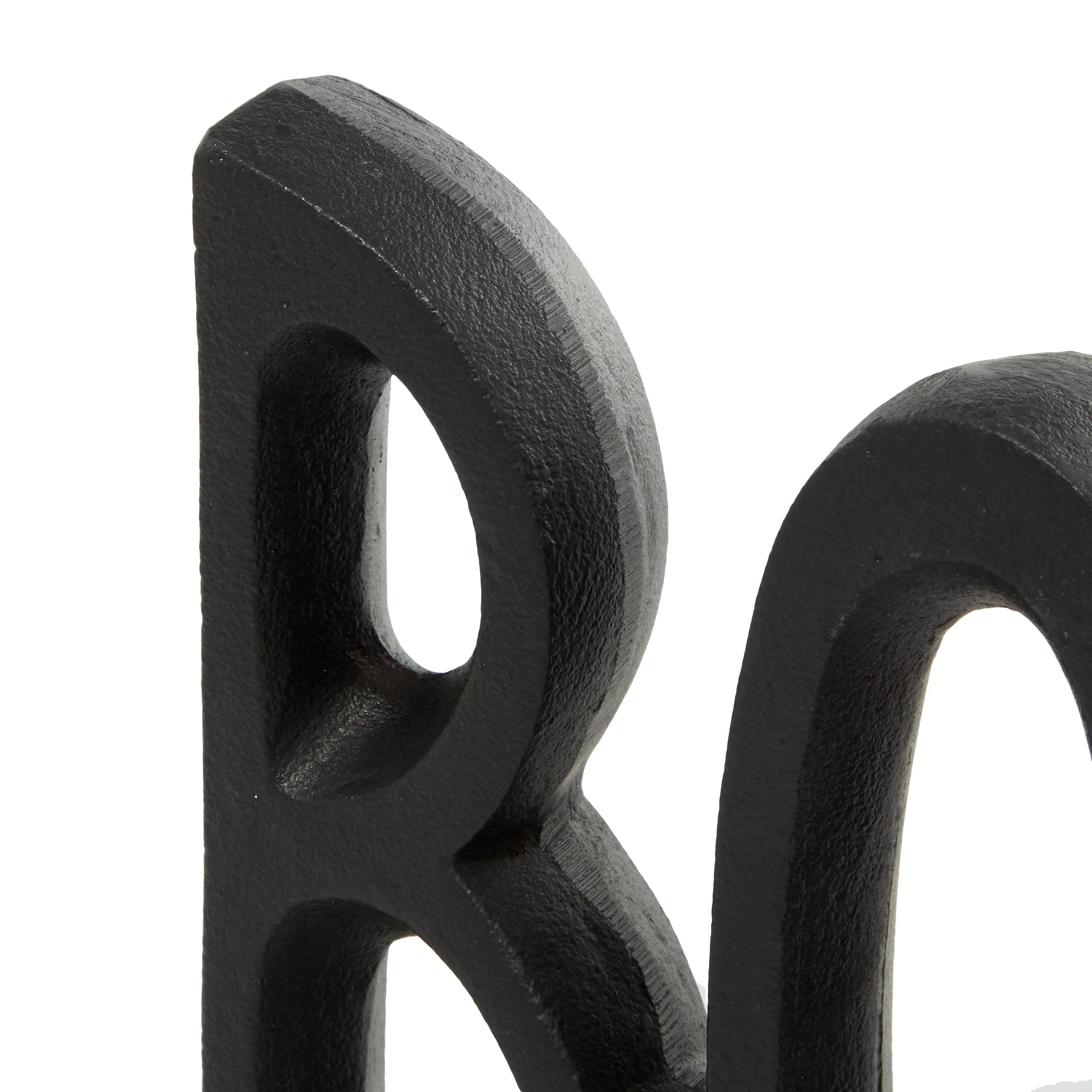 Aluminum Metal Book Bookends - Set of 2 Black - Roche River Decor