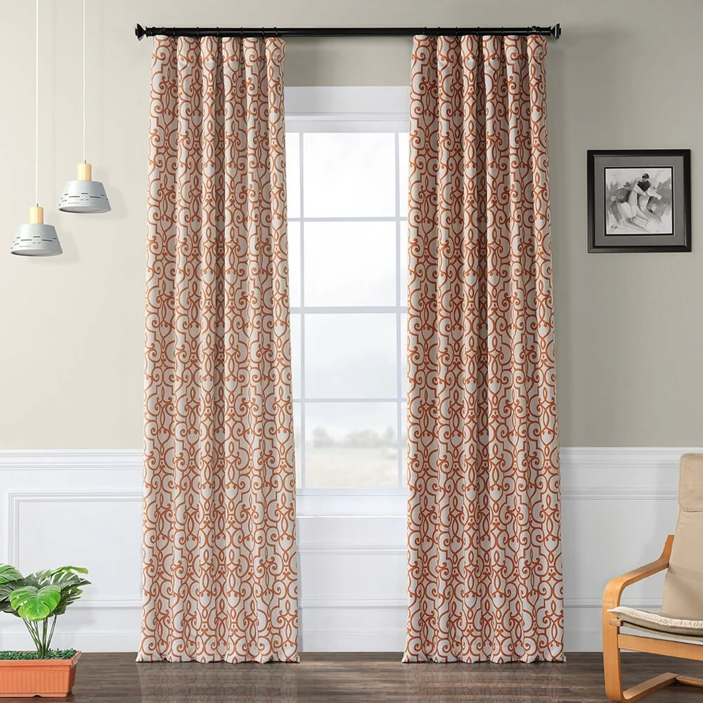 Exclusive Fabrics Nouveau Room Darkening Curtain Panel Pair (2 Panels)