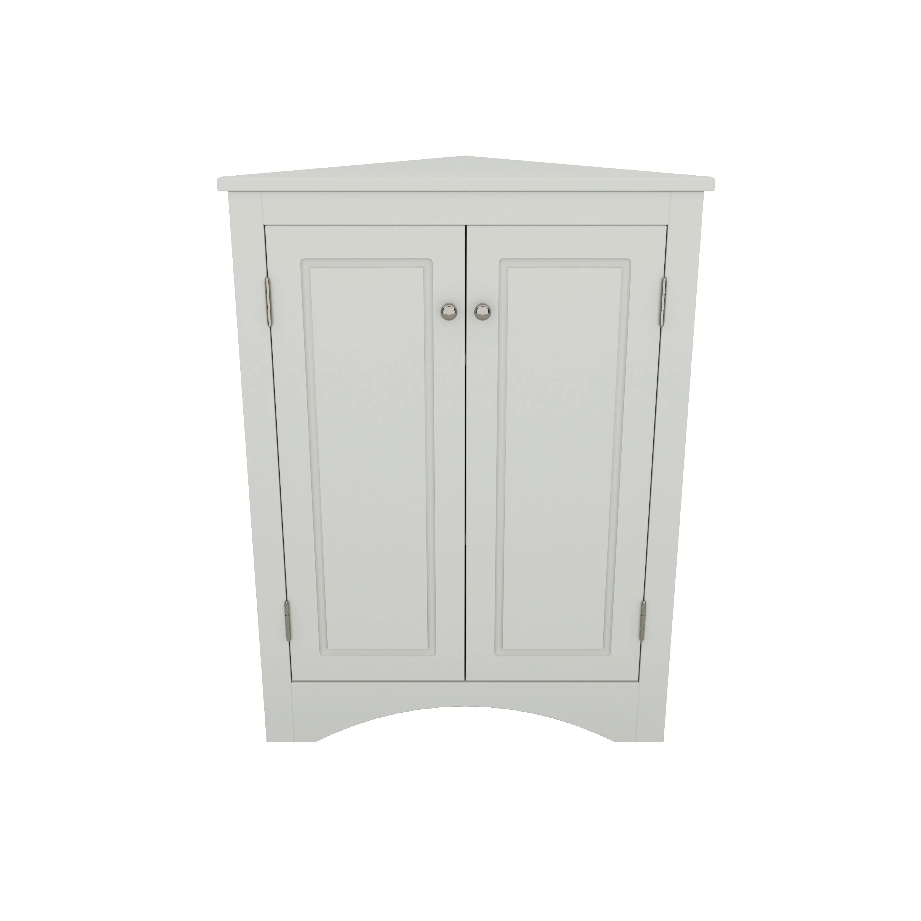 Triangle Bathroom Storage Cabinet with Adjustable Shelves