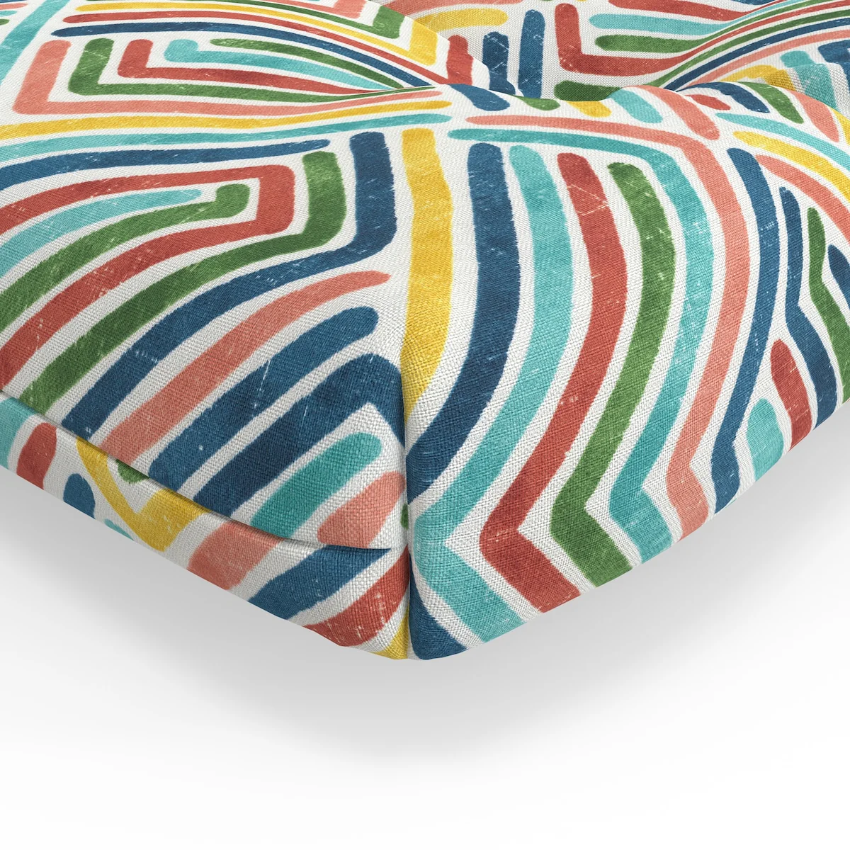 Pillow Perfect Outdoor/Indoor 100% T-Spun Polyester Bench Cushion, Weather Resistant, Fade Resistant
