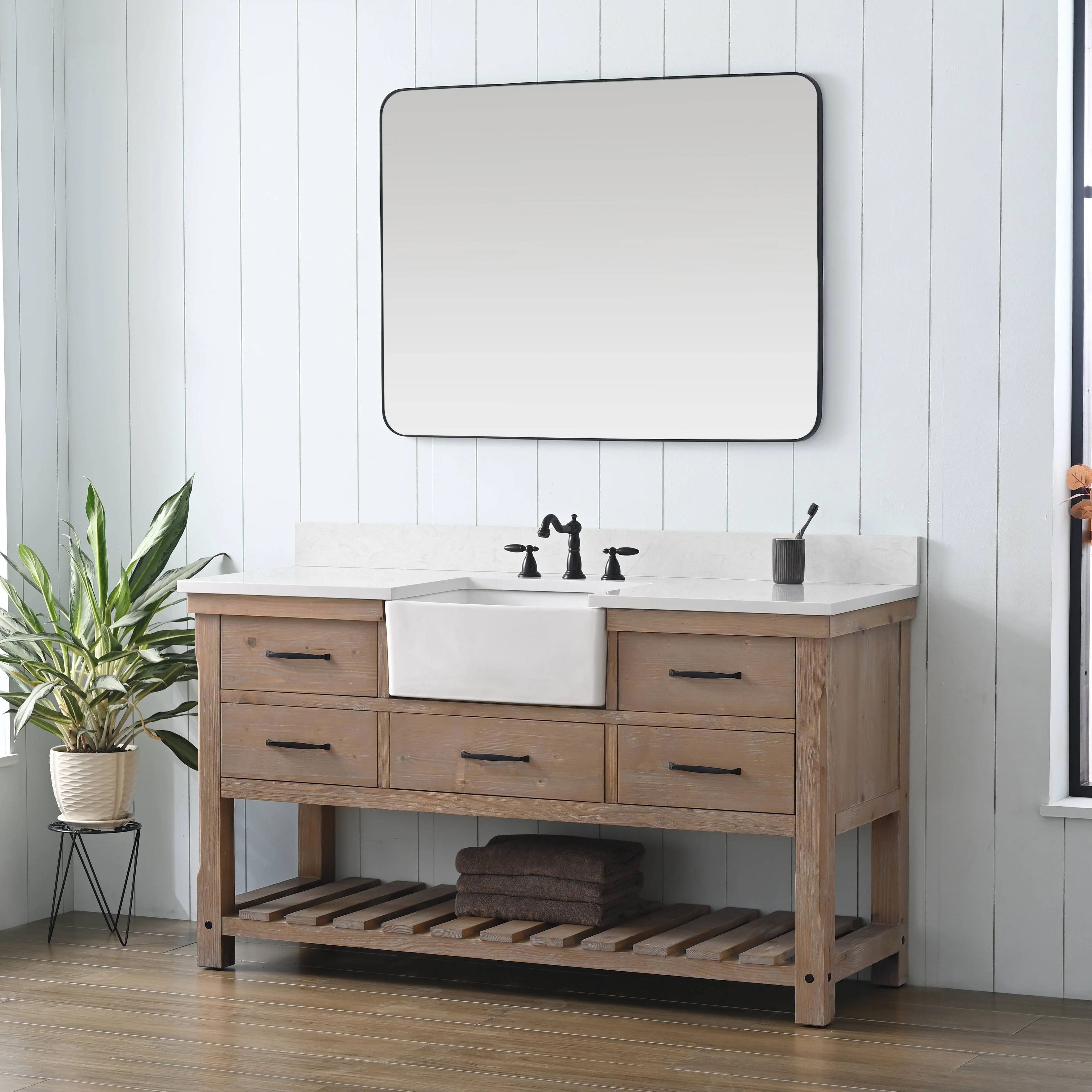 Sudio Design Bathroom Vanity Wesley Weathered Collection.