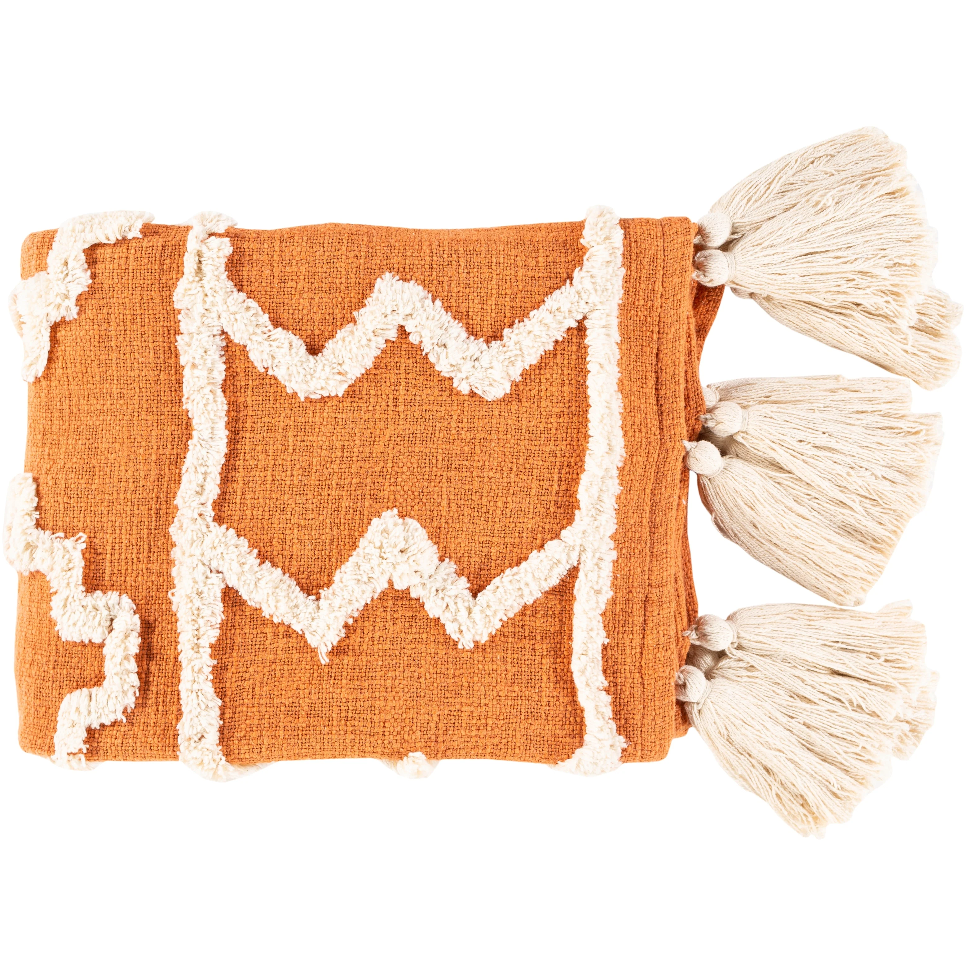 Artistic Weavers Pharoah Textured Global Orange Throw