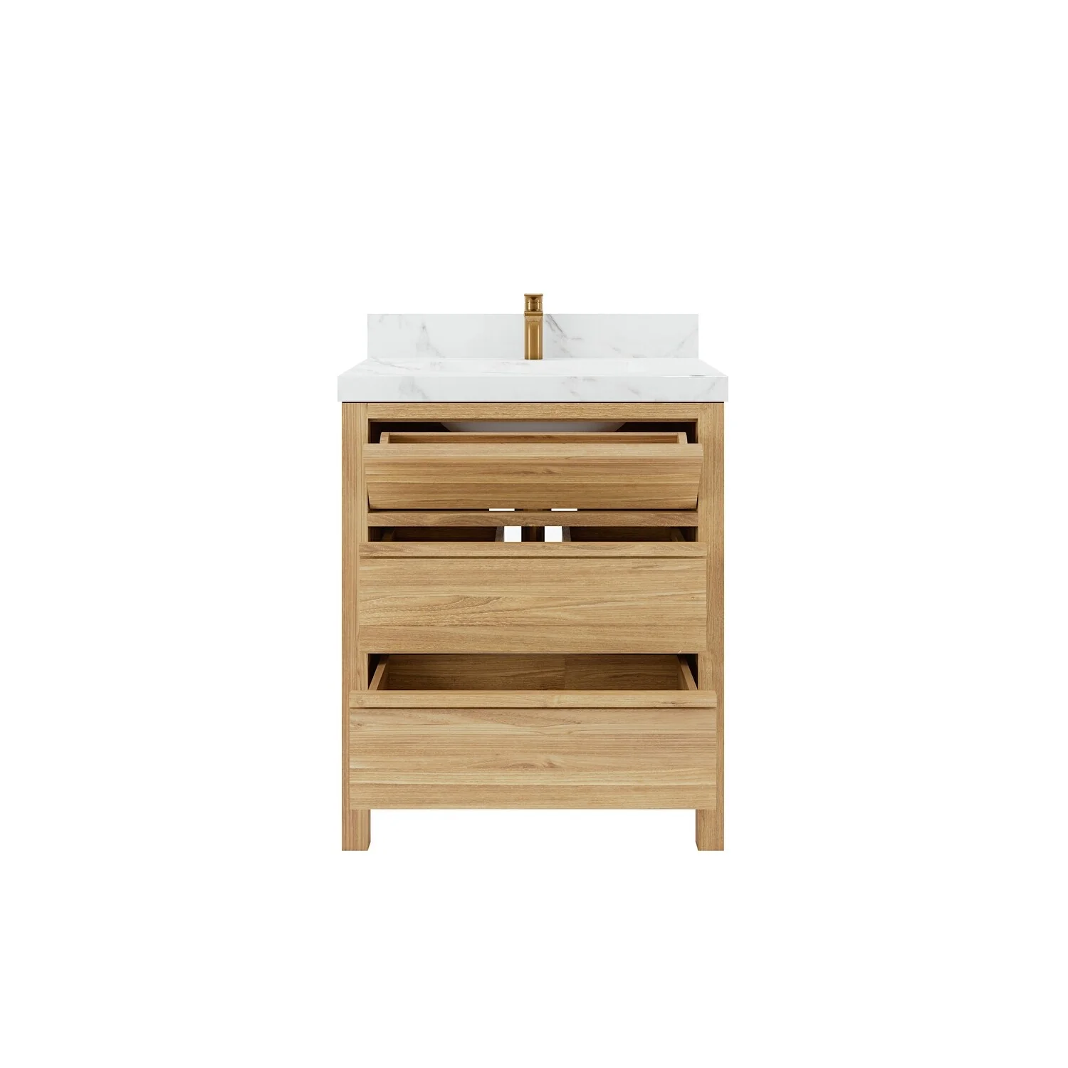 Willow Collections 30 in. W x 22 in. D Elizabeth Solid Teak Wodd Single Sink Bathroom Vanity with Countertop