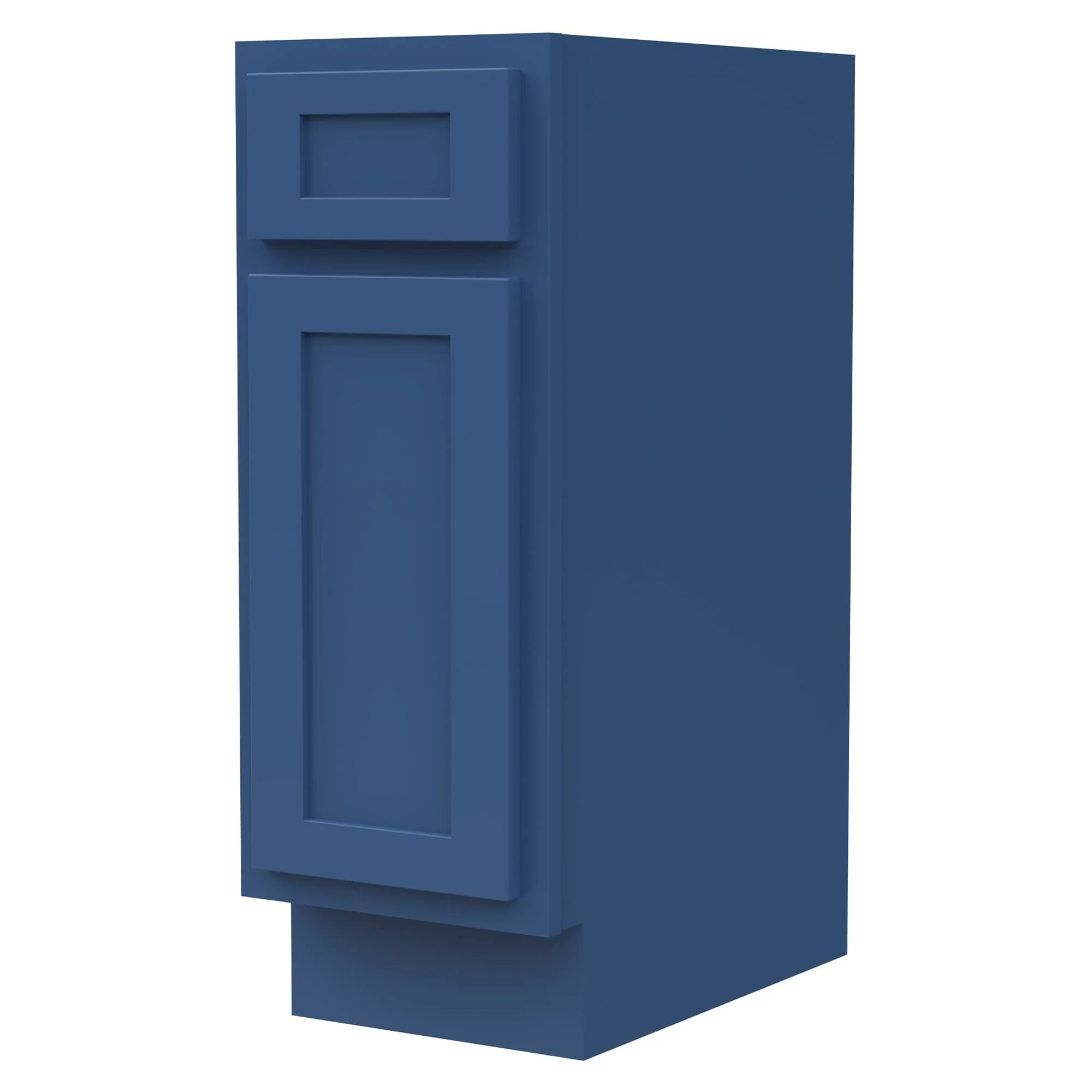 Vanity Art 12 Inch Bathroom Vanity Base Cabinet Single Right Offset Solid Wood Small Bathroom Storage Floor Cabinet