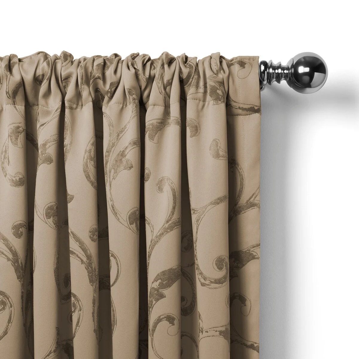 Elrene Mia Jacquard Blackout Scallop Window Valance - 52