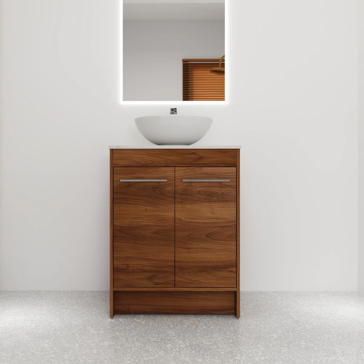 Bathroom Vanity With Sink In 24/36/48/60 Inch, Freestanding Bathroom Vanity With Soft Close Door
