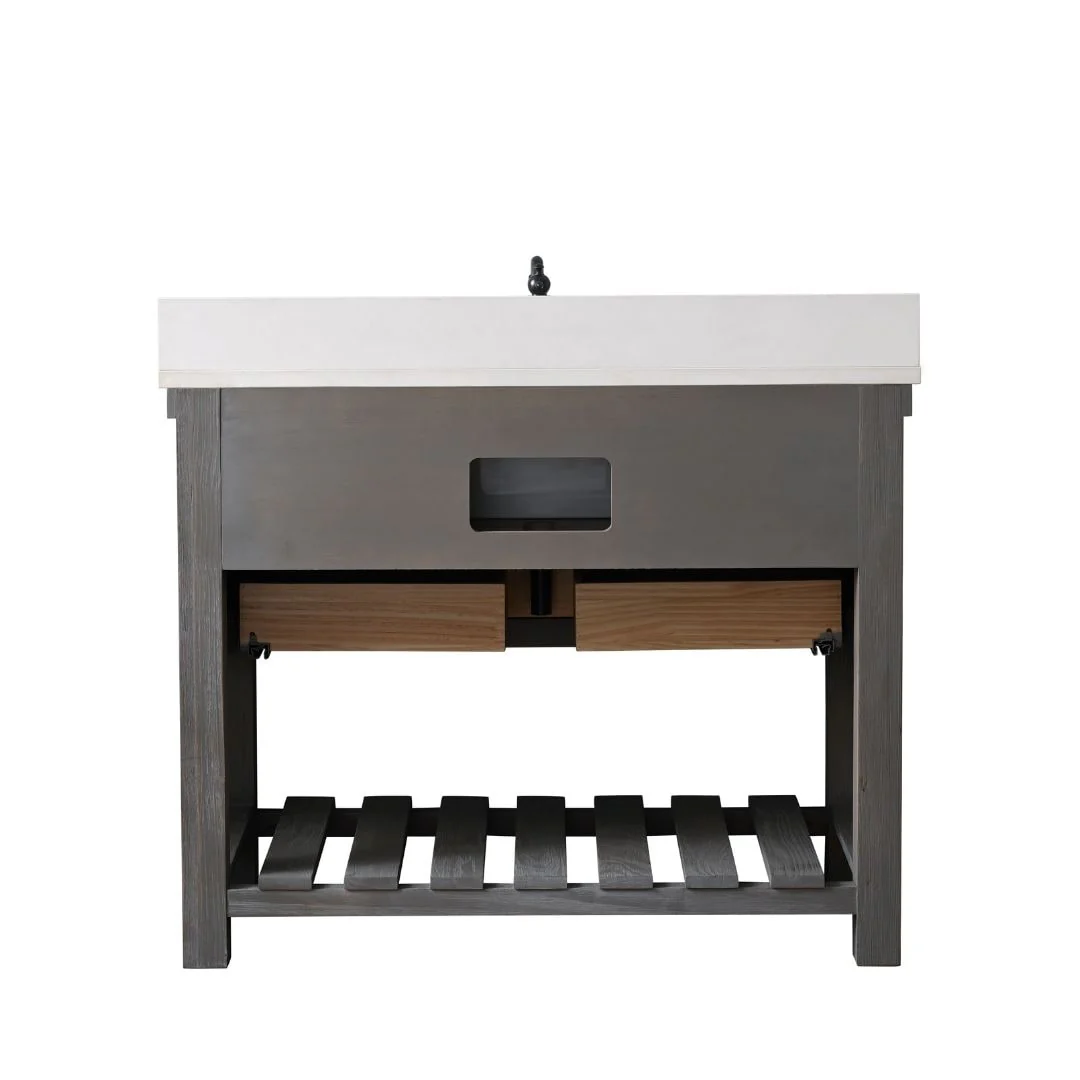 Sudio Design Bathroom Vanity Wesley Weathered Collection.