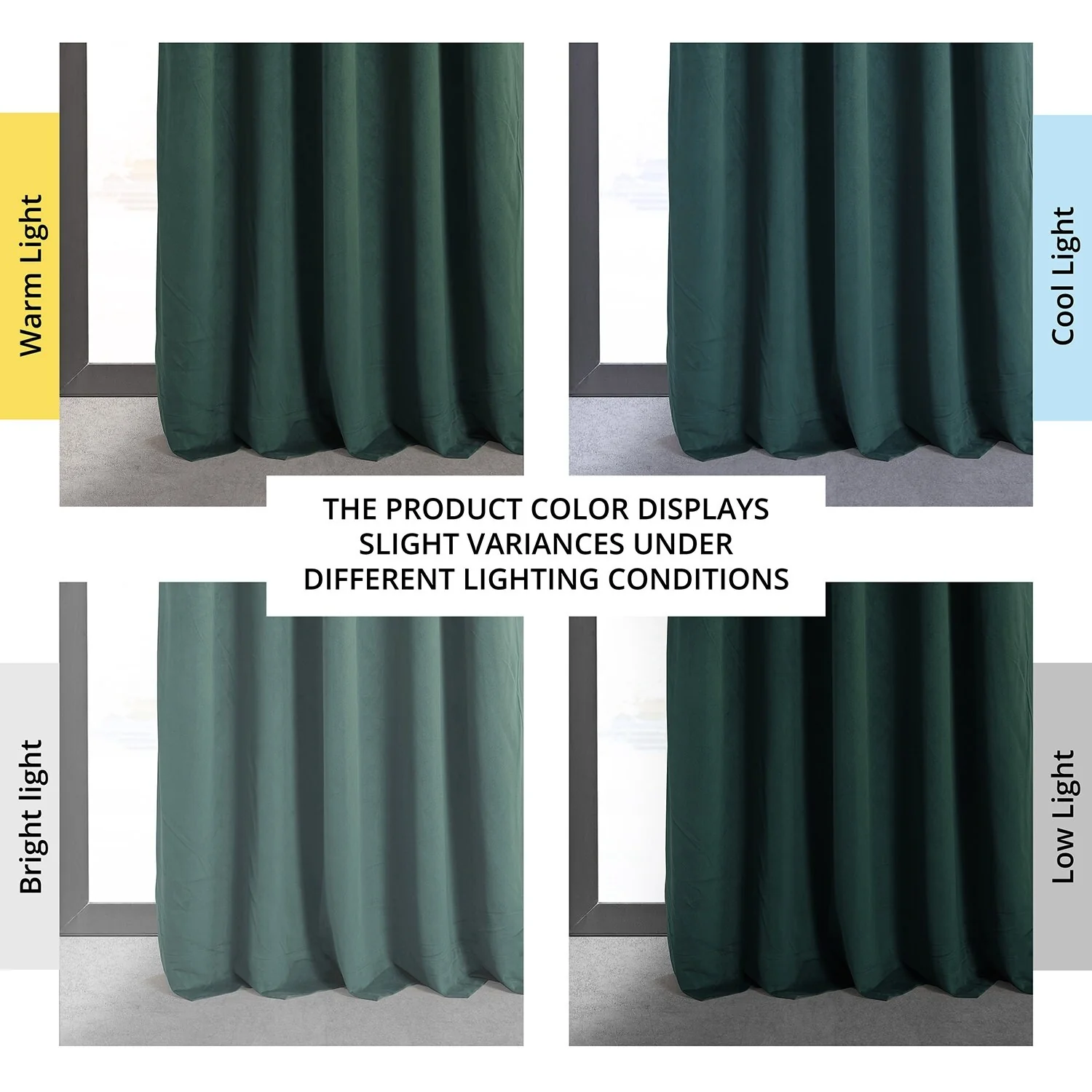 Exclusive Fabrics Signature Velvet Thermal Lined With 100% 4 Pass Blackout Curtains. (1 Panel)