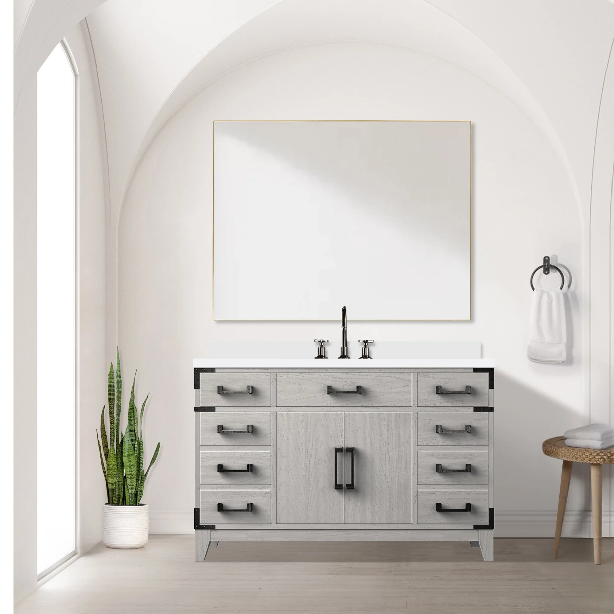 Laurel Bath Vanity Quartz Top, Sink and Faucet