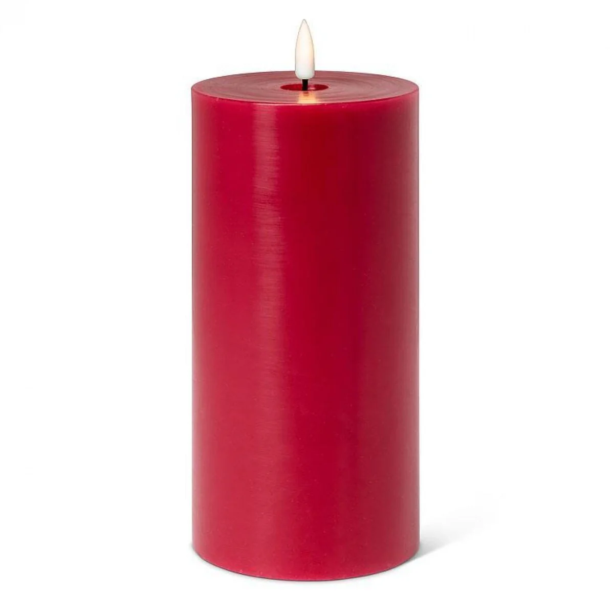Red Led Pillar Candle