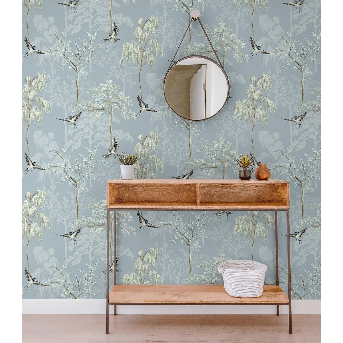 Arthouse Bird Garden Peel and Stick Wallpaper