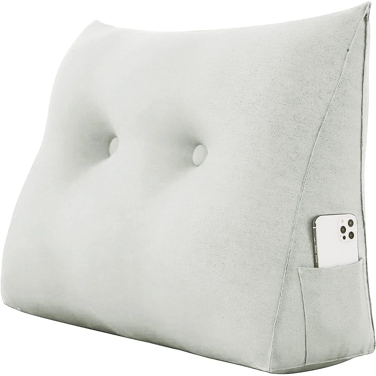 WOWMAX Bed Rest Wedge Reading Pillow Sofa Daybed Triangle Cushion 24