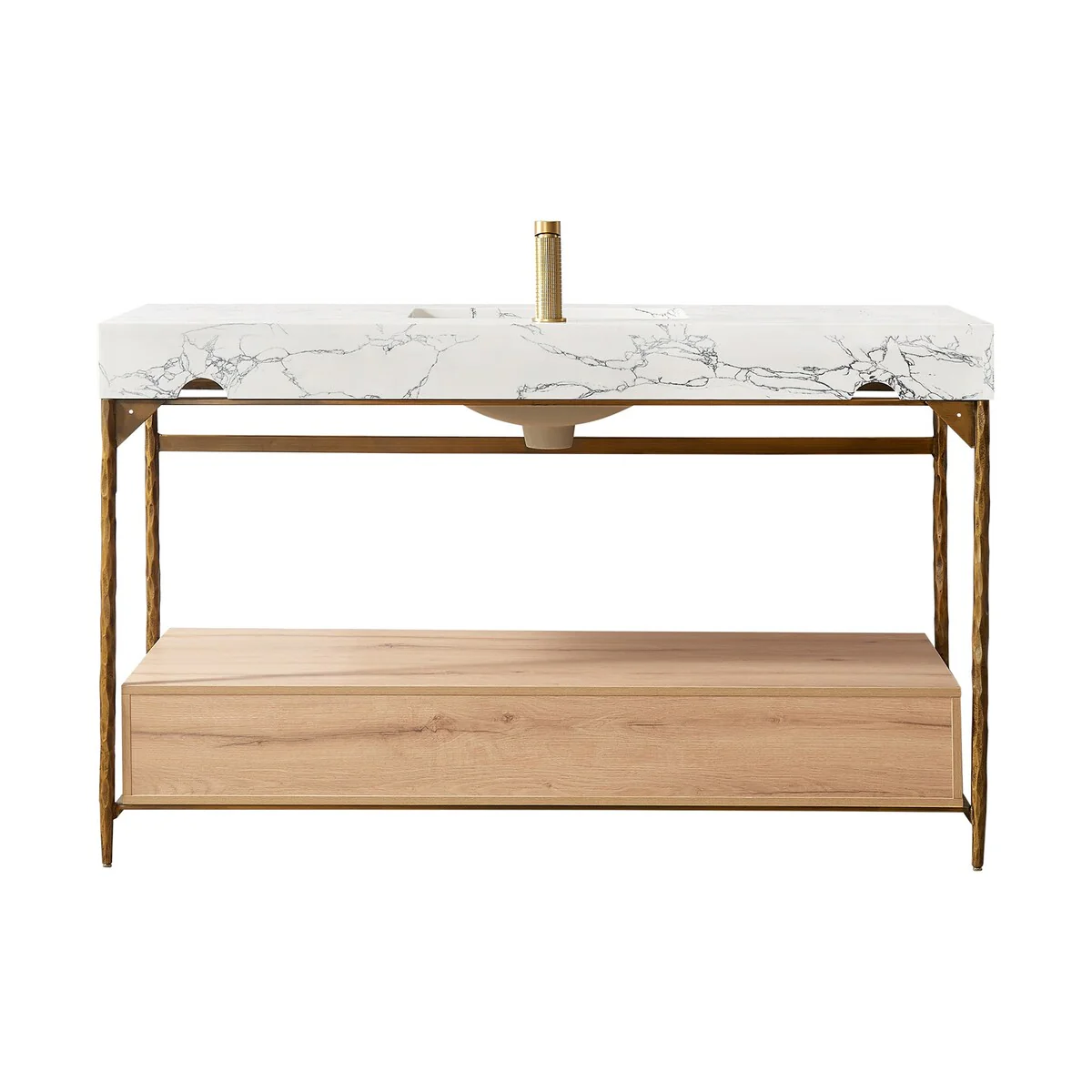 Dhaka Bath Vanity with Composite Stone Top without Mirror