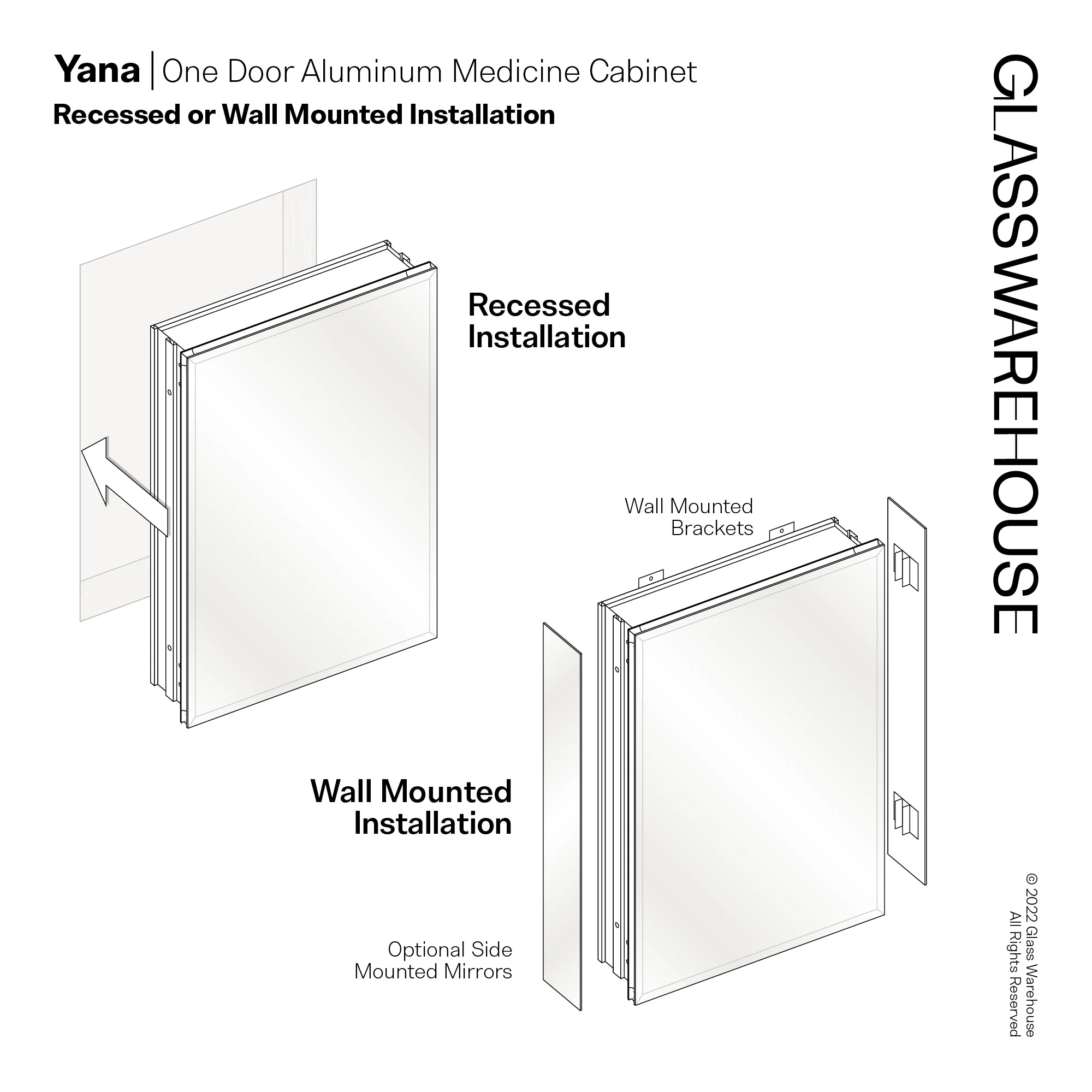 Aluminum Medicine Cabinet