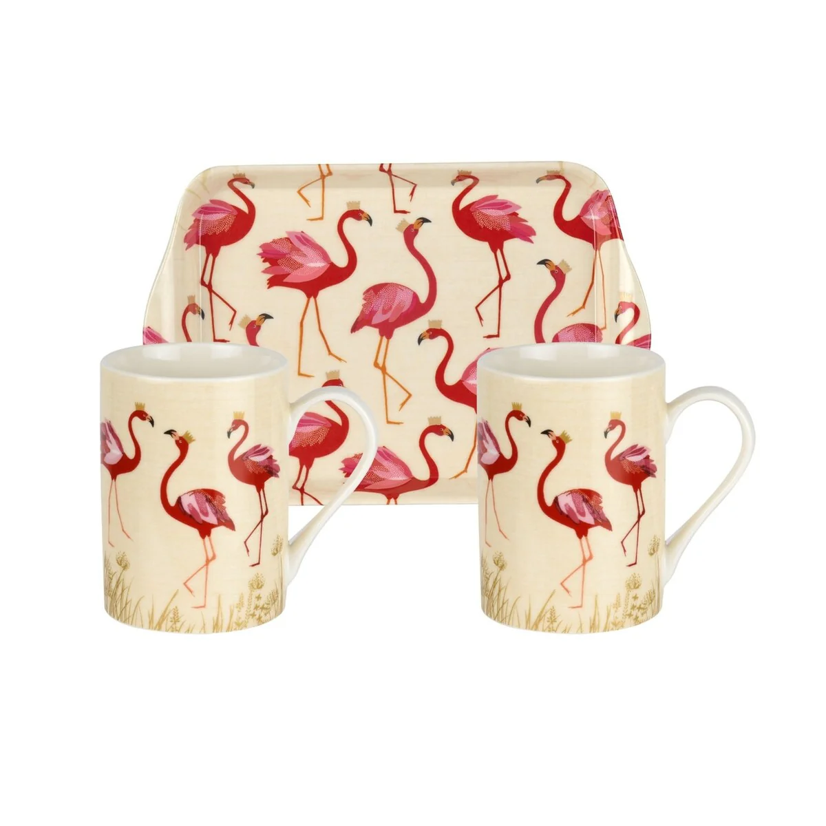Pimpernel Sara Miller London Flamingo Mug and Tray Set