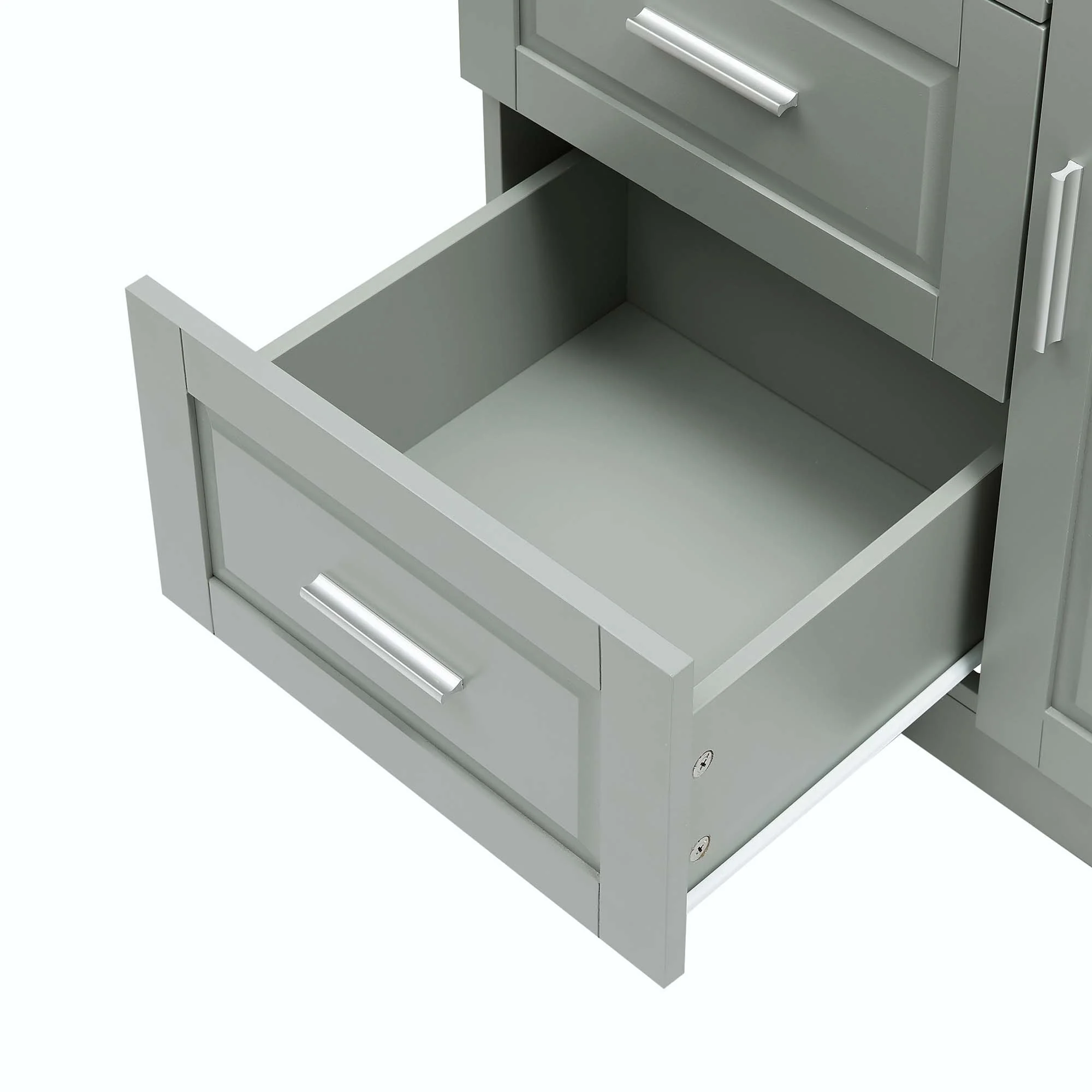 Bathroom Storage Cabinet with Drawers and Adjustable Shelf