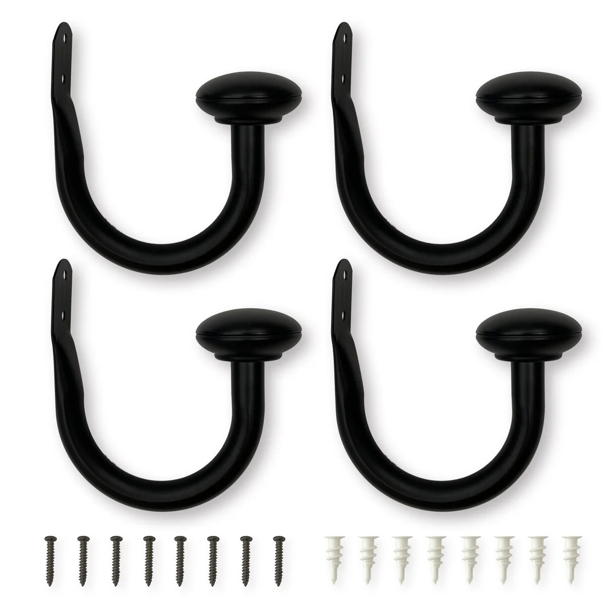 Lumi 3/4 in. Dia. Curtain Holdback (2-Pack / 4-Pack)