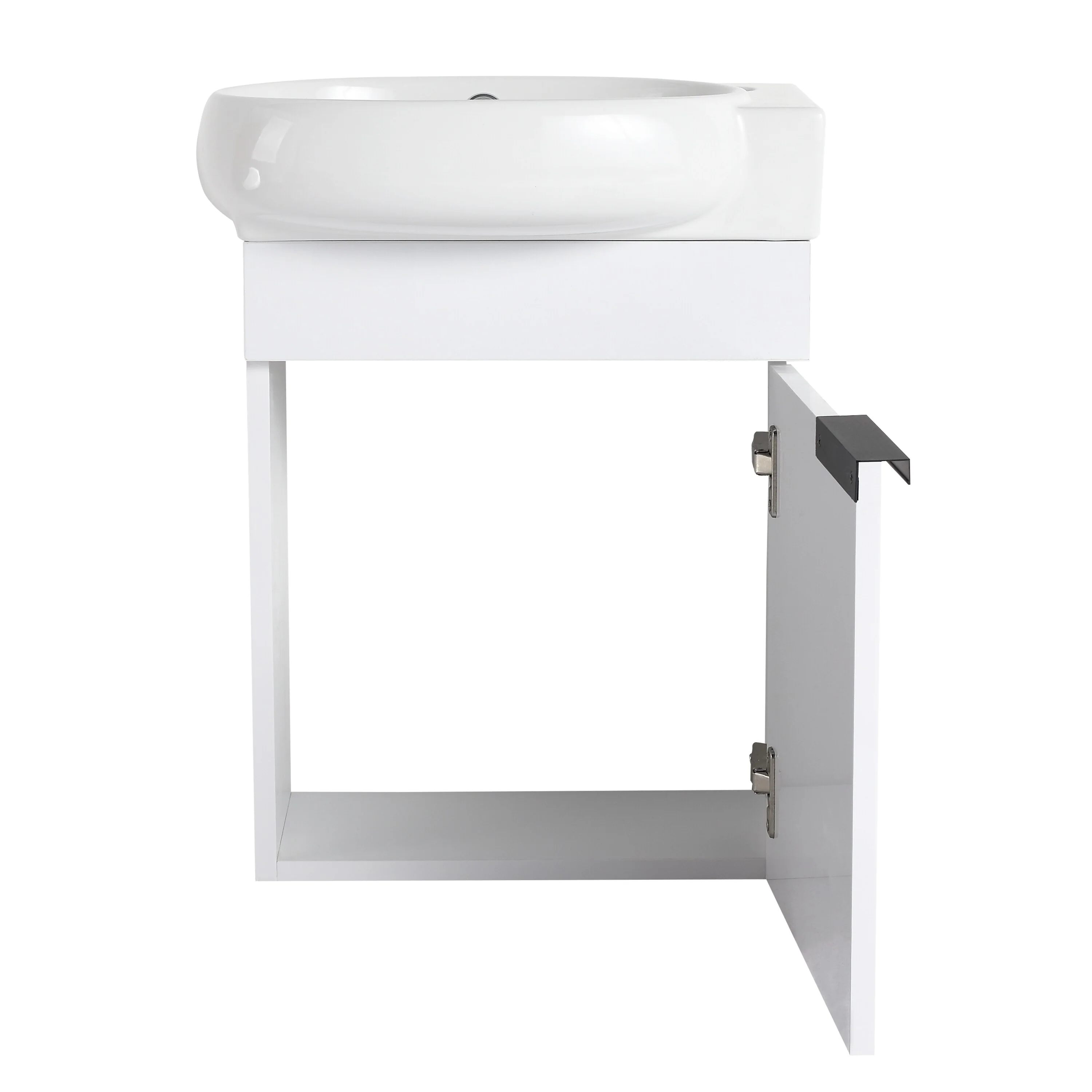 BNK 16/18/23 inch Freestanding/Floating Bathroom Vanity with Single Sink,Powder Room Vanity with Soft Close Door