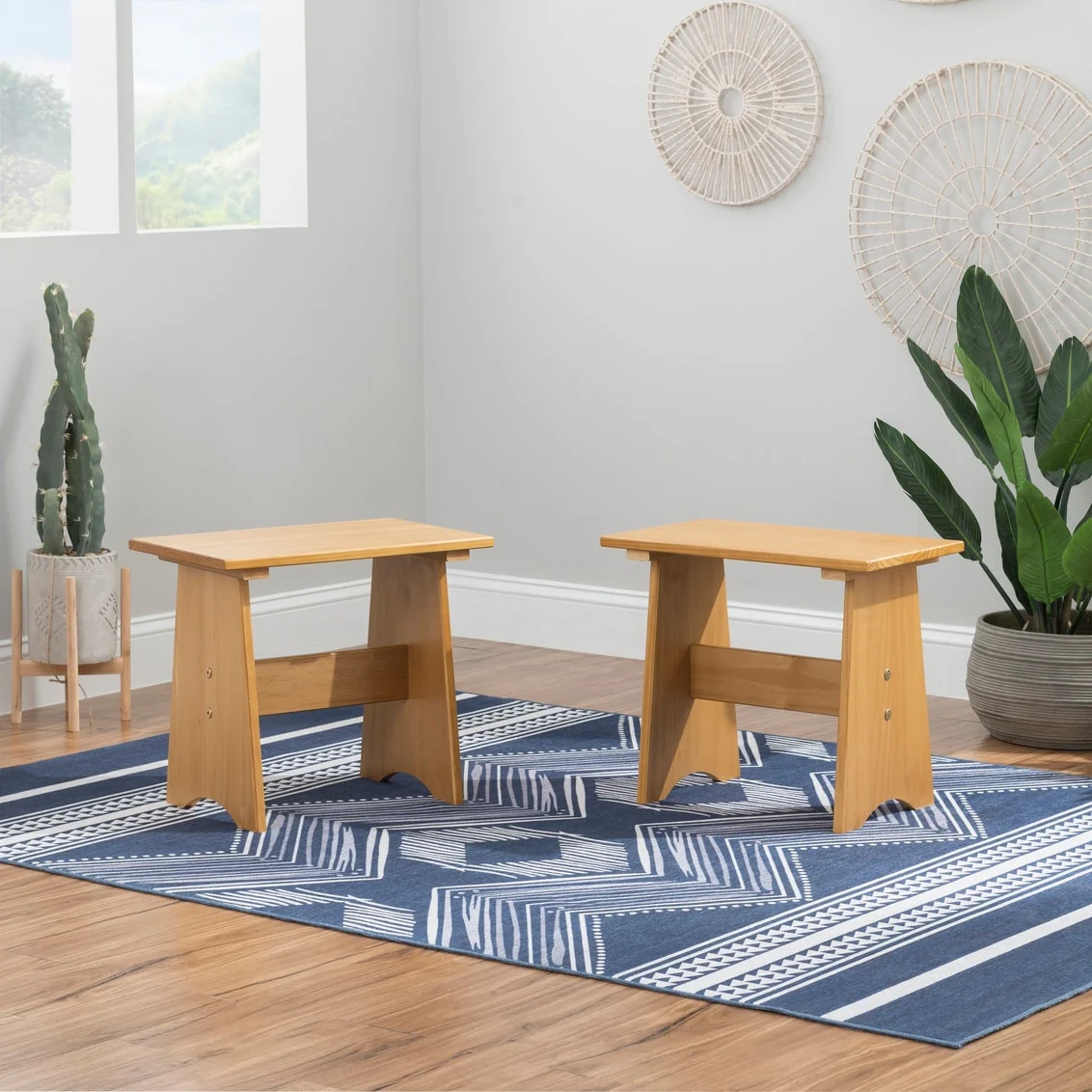Beatty Small Backless Benches (Set of 2)