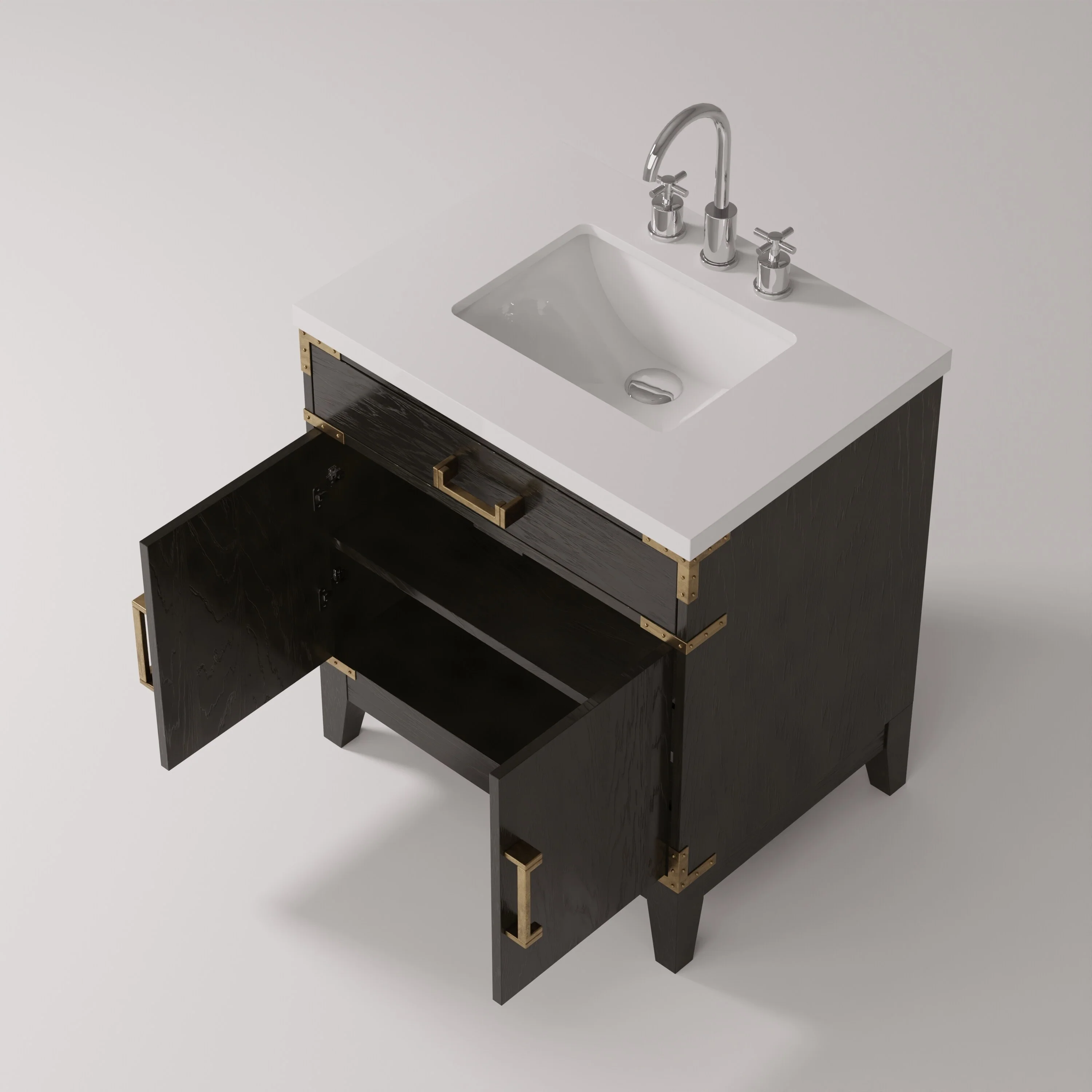 Laurel Bath Vanity Quartz Top, Sink and Faucet
