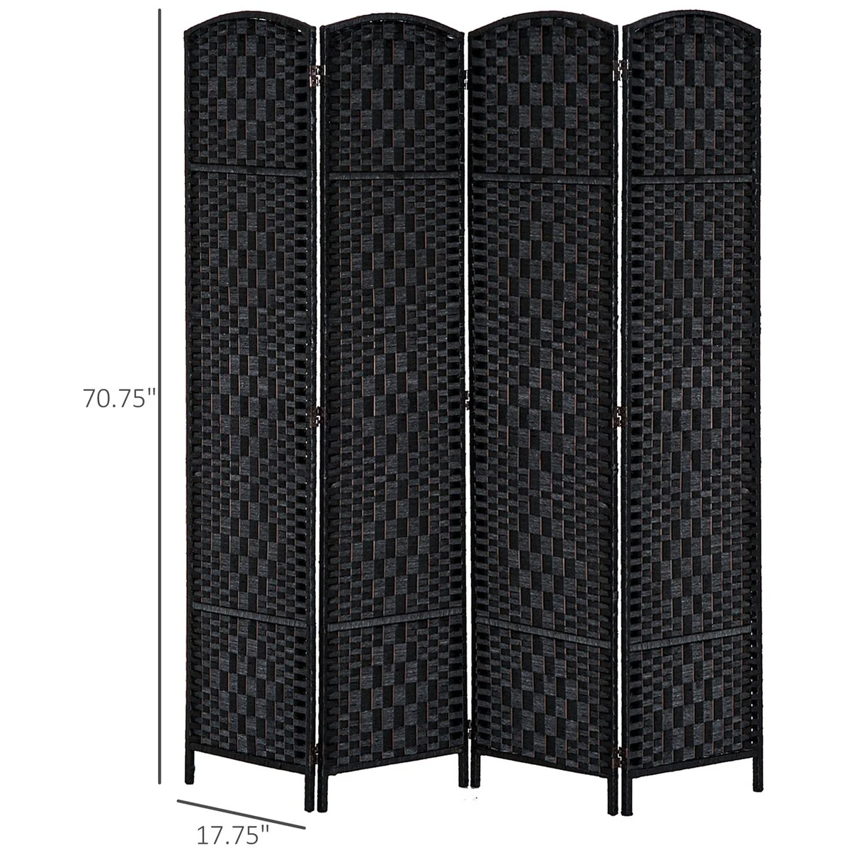 4 Panel Room Divider Privacy Screen