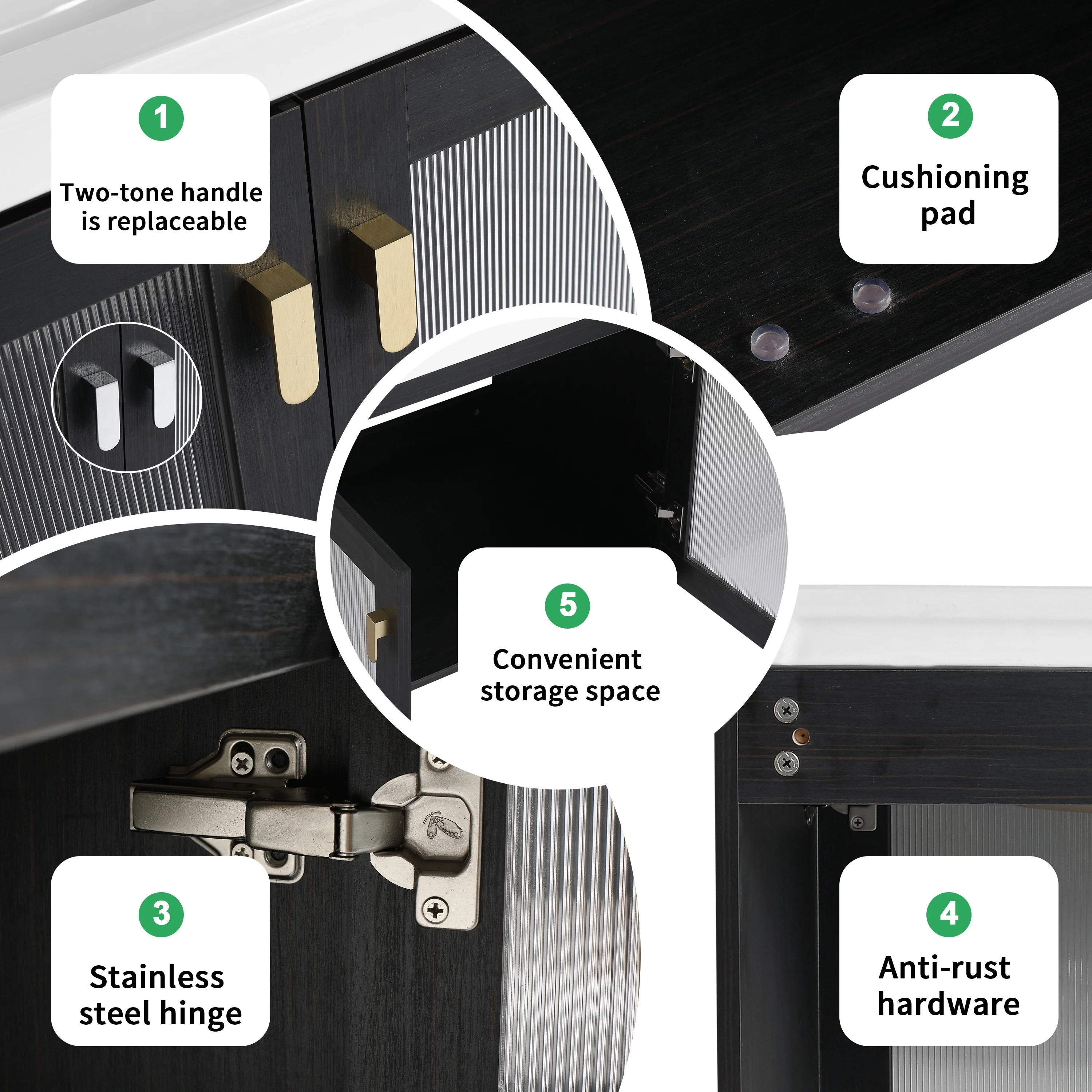 BNK 28/ 32/36/40 Inch Single Sink Bathroom Vanity with Soft Close Door, Modern Floating Vanity