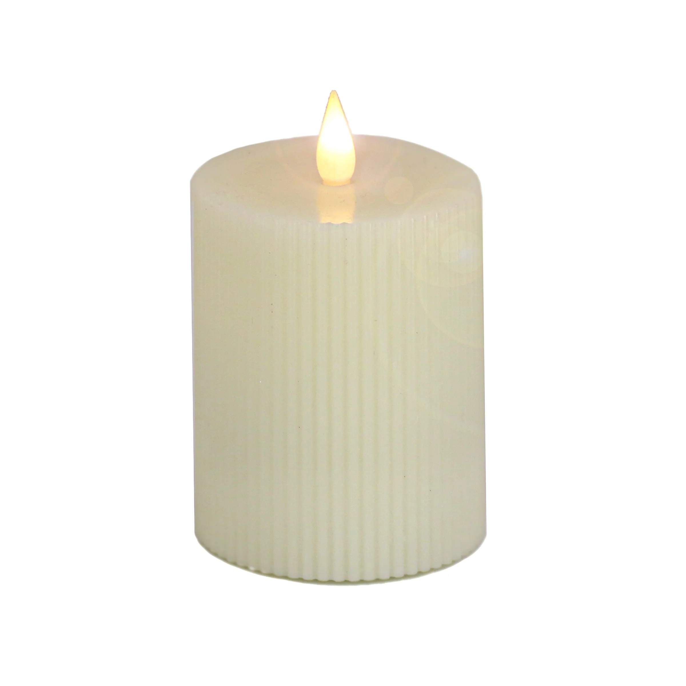 HGTV Home Collection 6 in Georgetown Real Motion Flameless Candle With Remote, Ivory, LED - 6 in