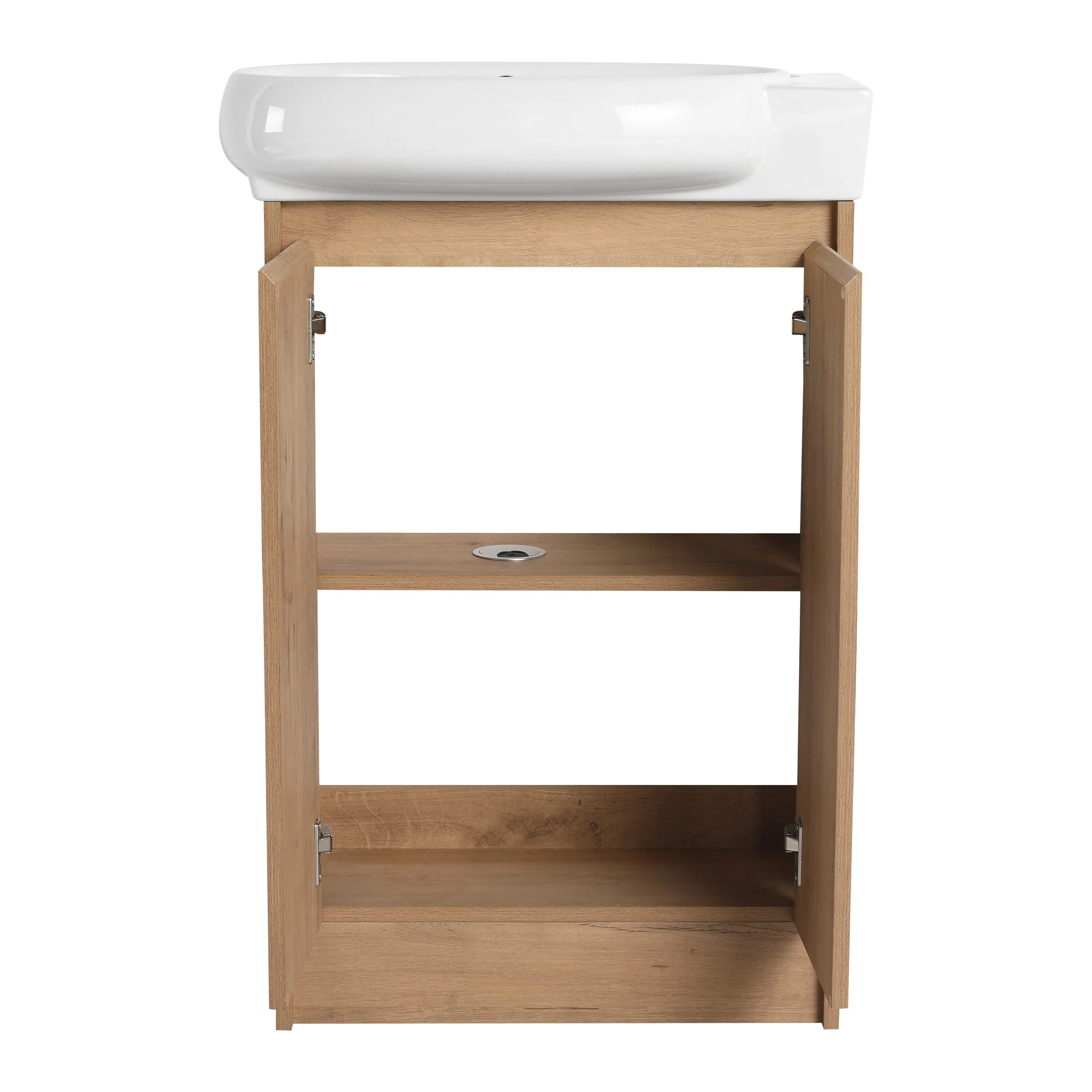 BNK 16/18/23 inch Freestanding/Floating Bathroom Vanity with Single Sink,Powder Room Vanity with Soft Close Door