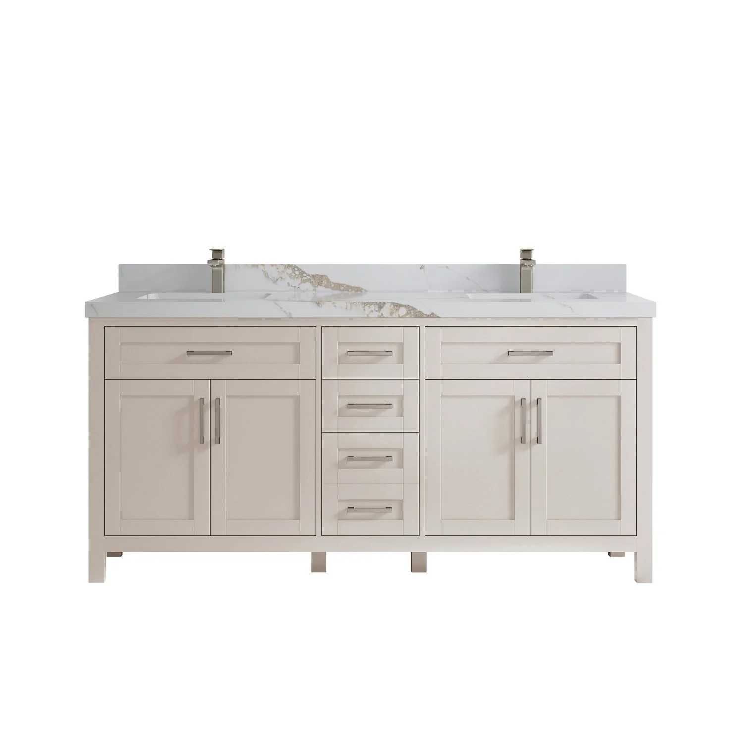 Willow Collections 72 in. W x 22 in. D Cambridge Double Sink Bathroom Vanity with Countertop