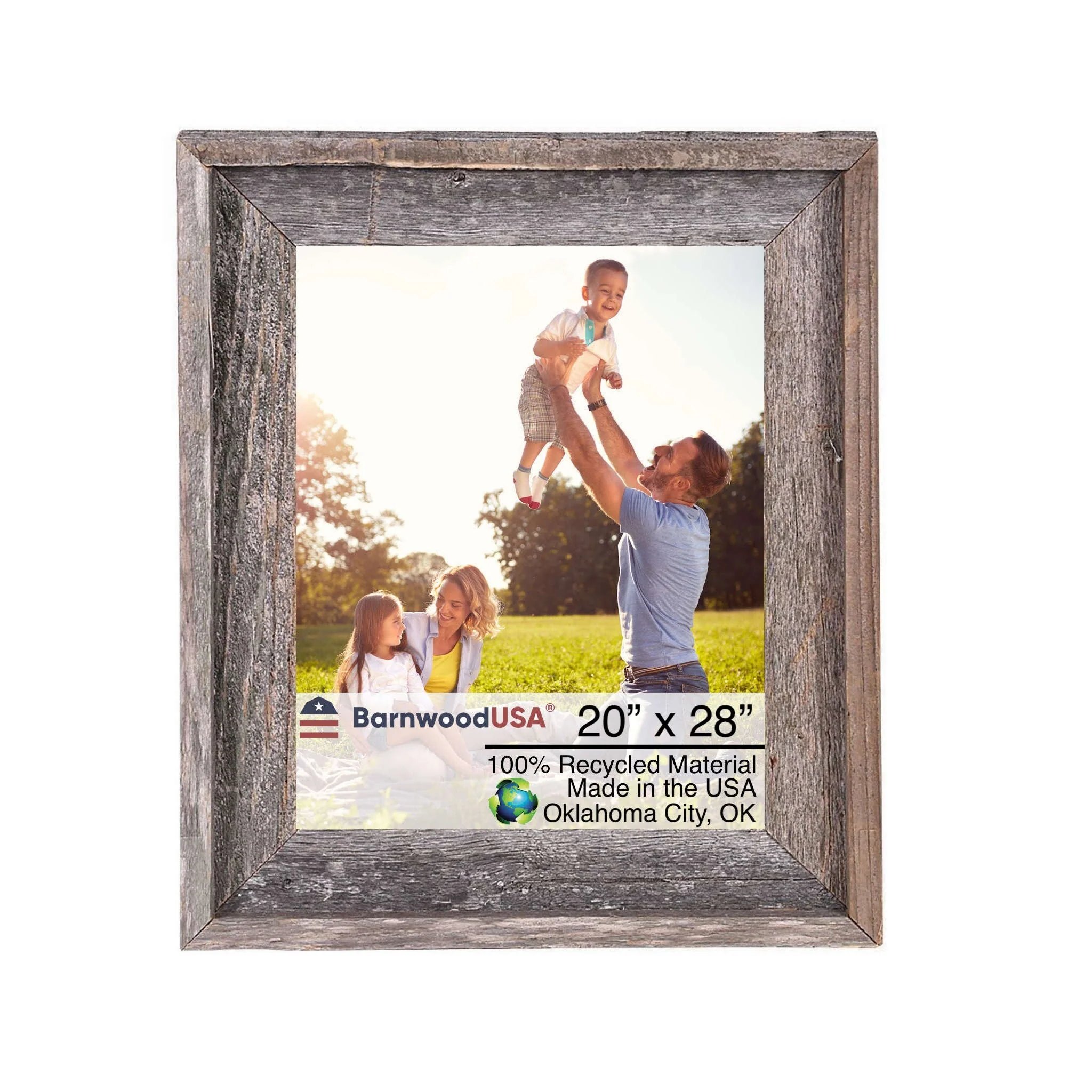 BarnwoodUSA Rustic Farmhouse Signature Wood Picture Frame