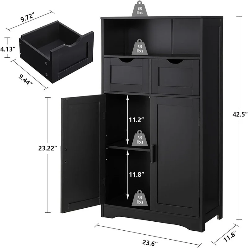 Bathroom Wall Cabinet - 11.8