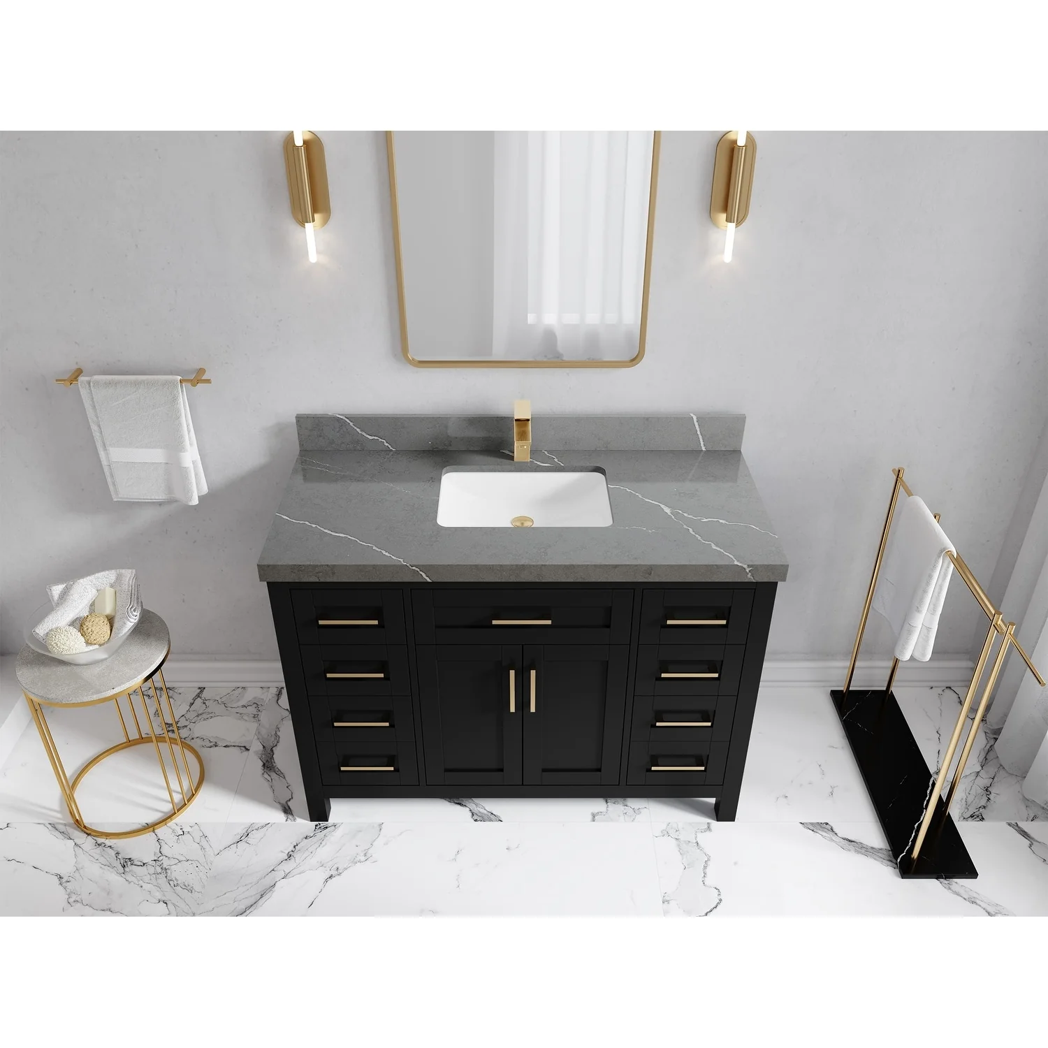 Willow Collections 42 in. W x 22 in. D Cambridge Single Sink Bathroom Vanity with Countertop