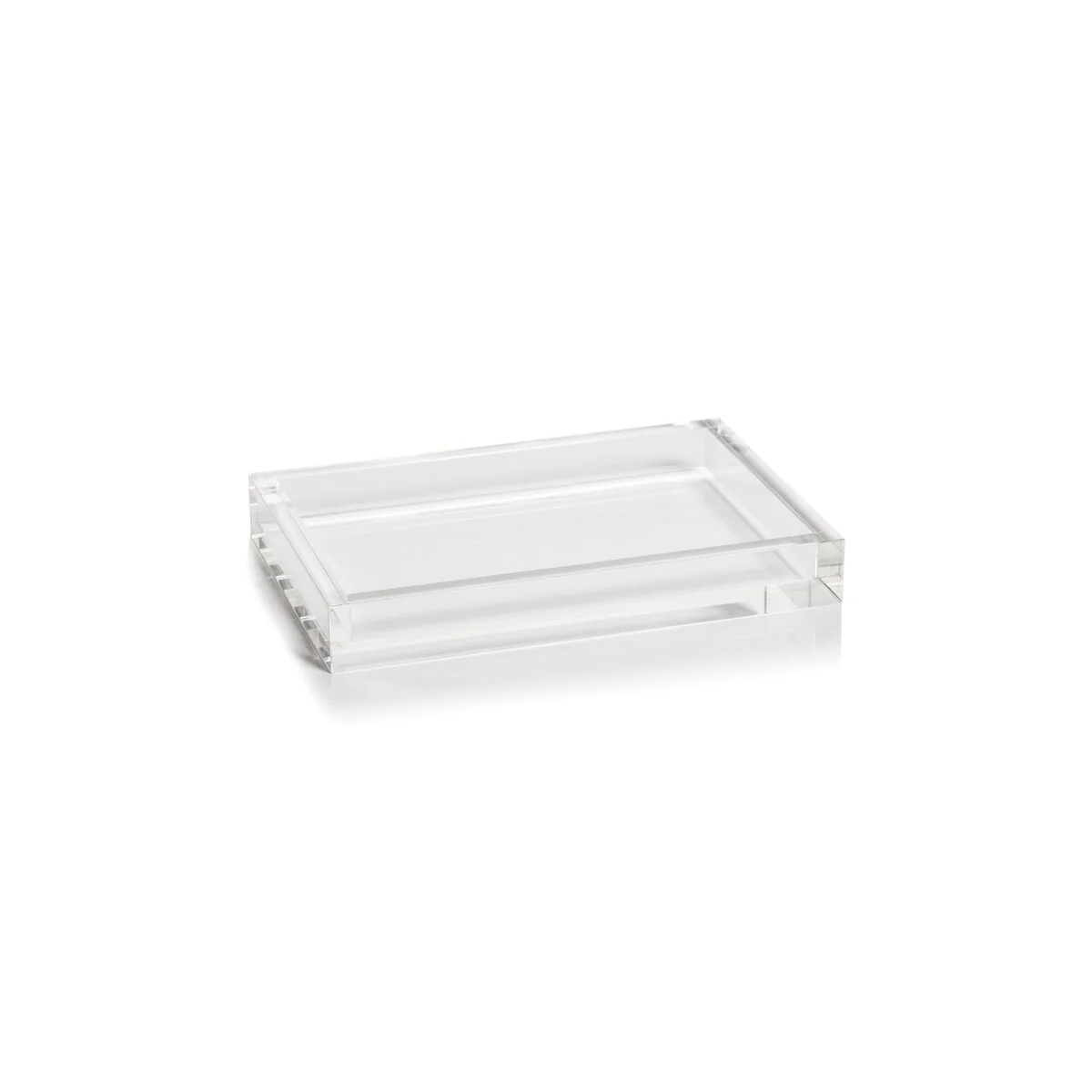 Carnac Crystal Glass Vanity Tray - Clear