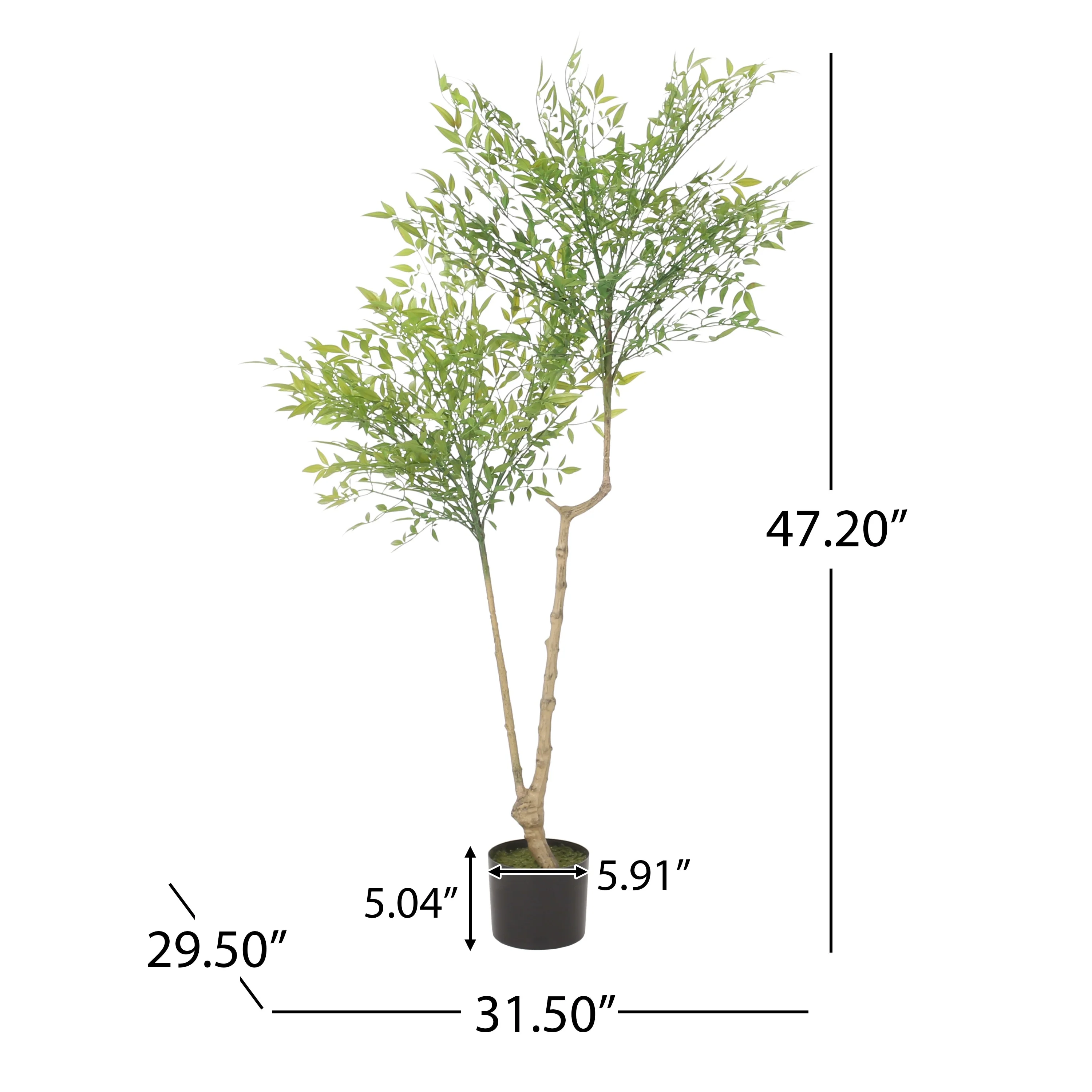 Purling Artificial Heavenly Bamboo Nandina Tree by Christopher Knight Home