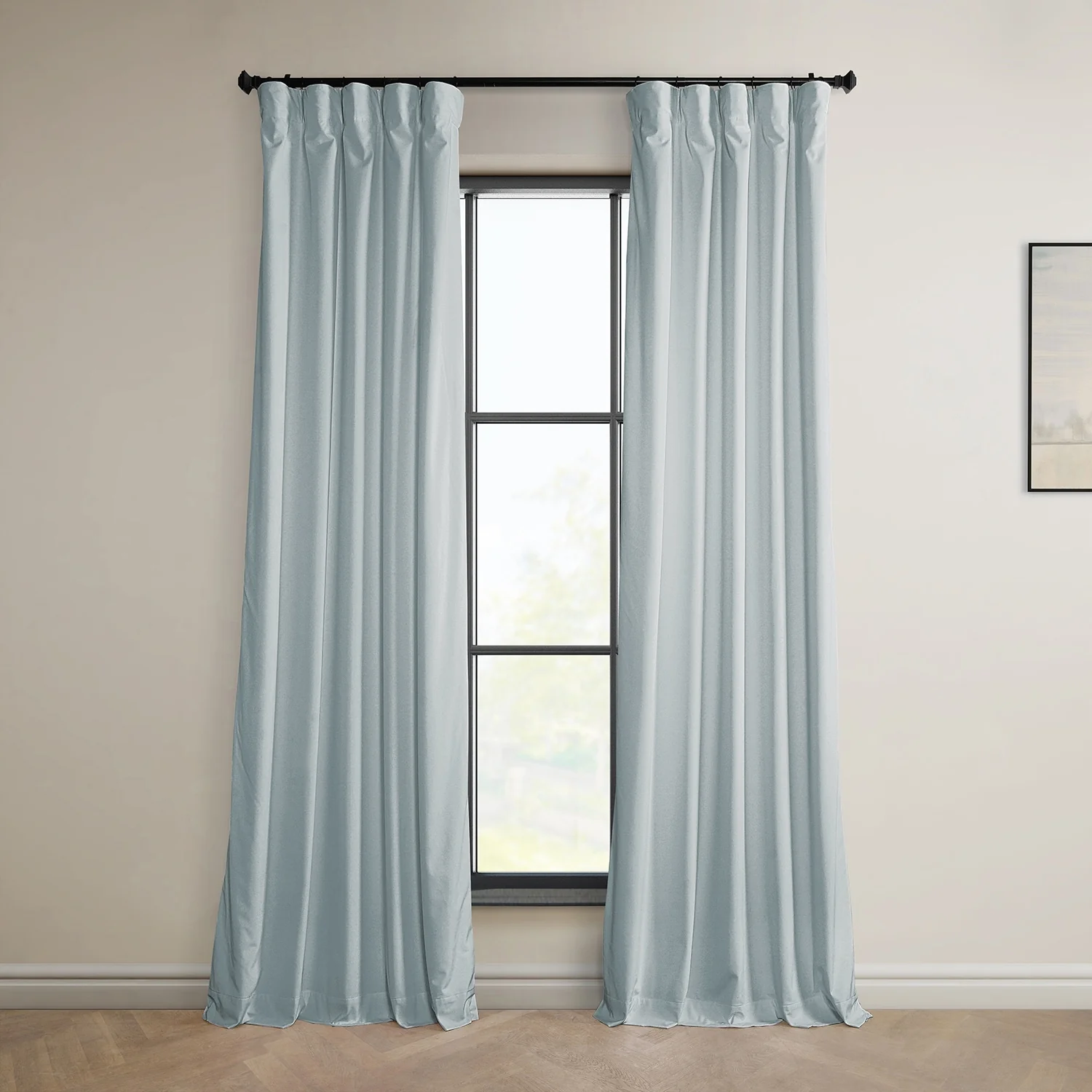 Exclusive Fabrics Plush Velvet Room Darkening Curtain (1 Panel)