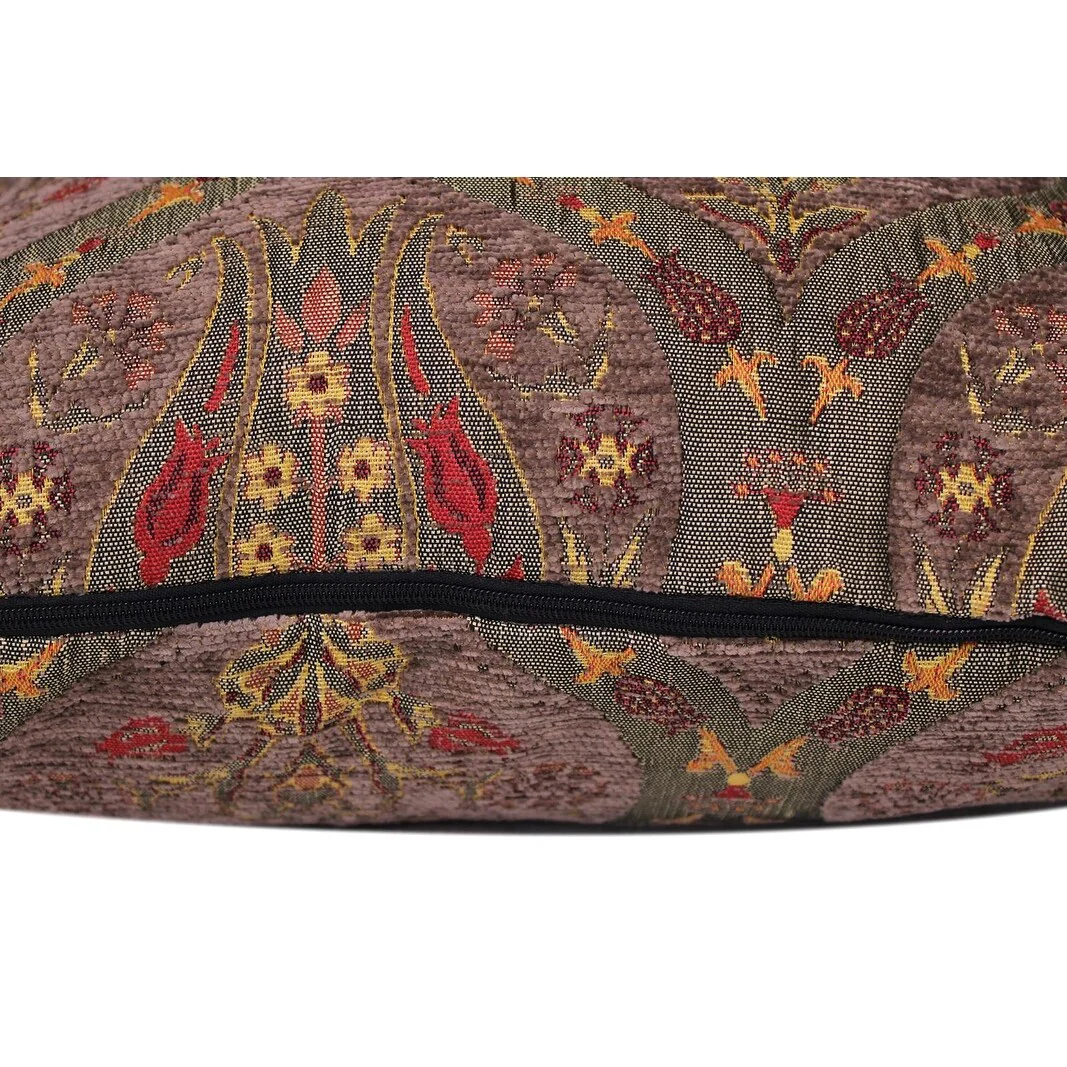 Boho Chic Peony Turkish Throw Pillow