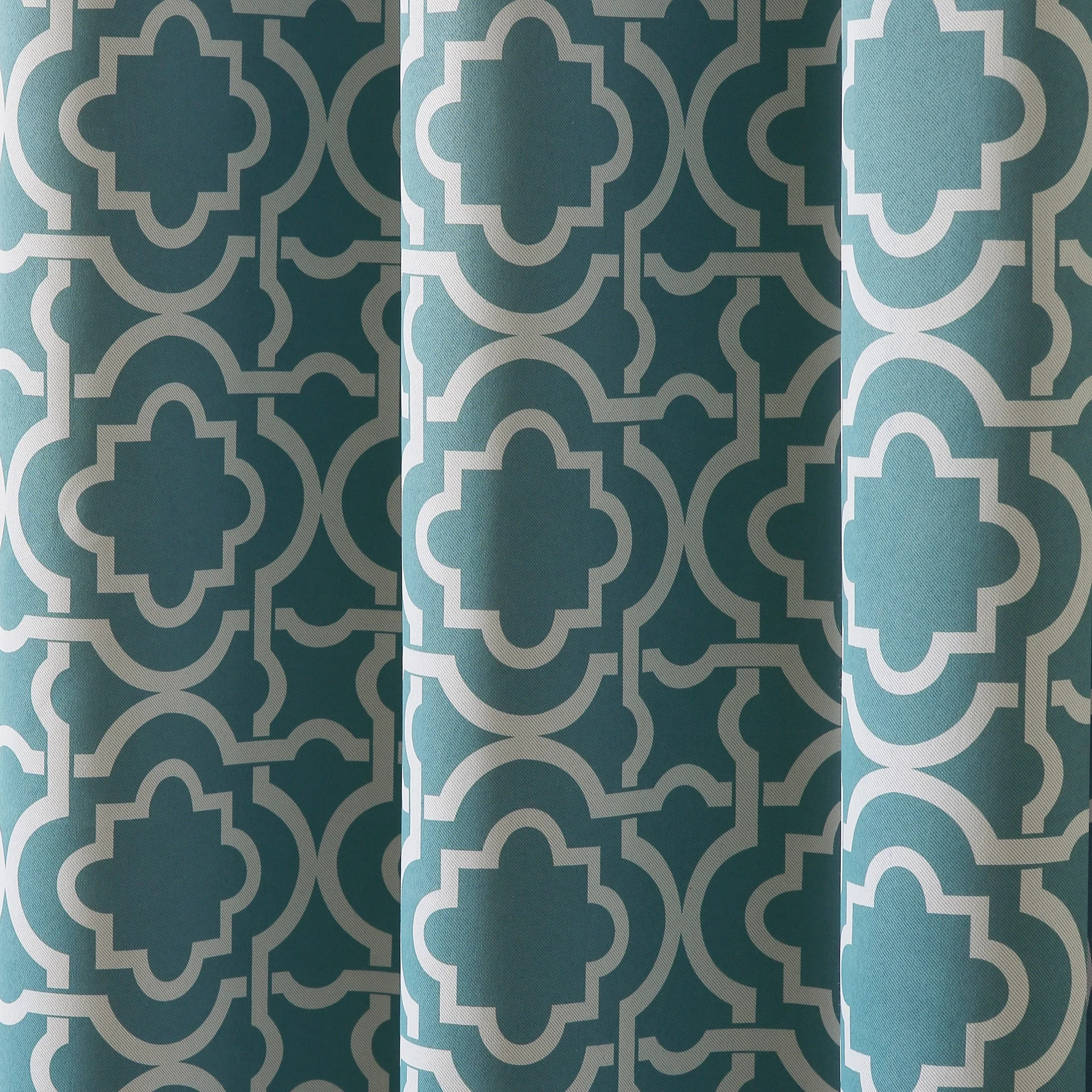 Sun Zero Barnett Trellis Blackout Grommet Curtain Panel, Single Panel