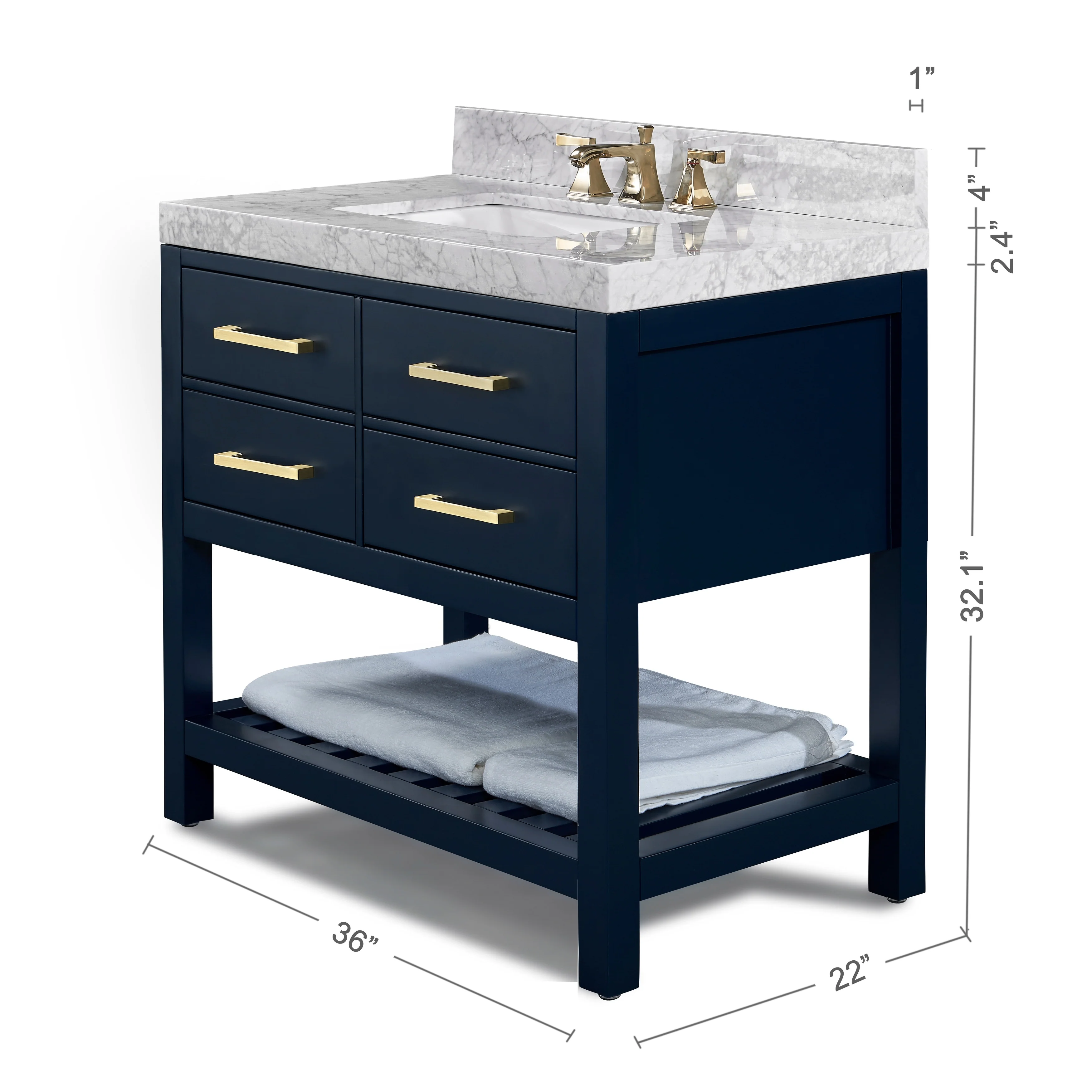 Ancerre Designs Elizabeth Bathroom Vanity Set