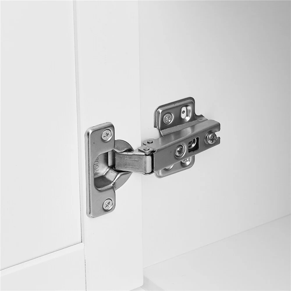 Tall and Wide Storage Cabinet with Doors for Bathroom, Three Drawers