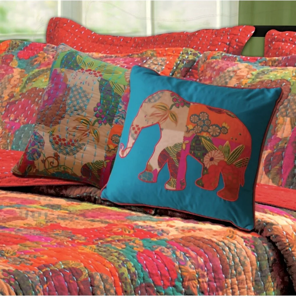 Greenland Home Fashions Jewel Bohemian Throw Pillows (Set of 2)